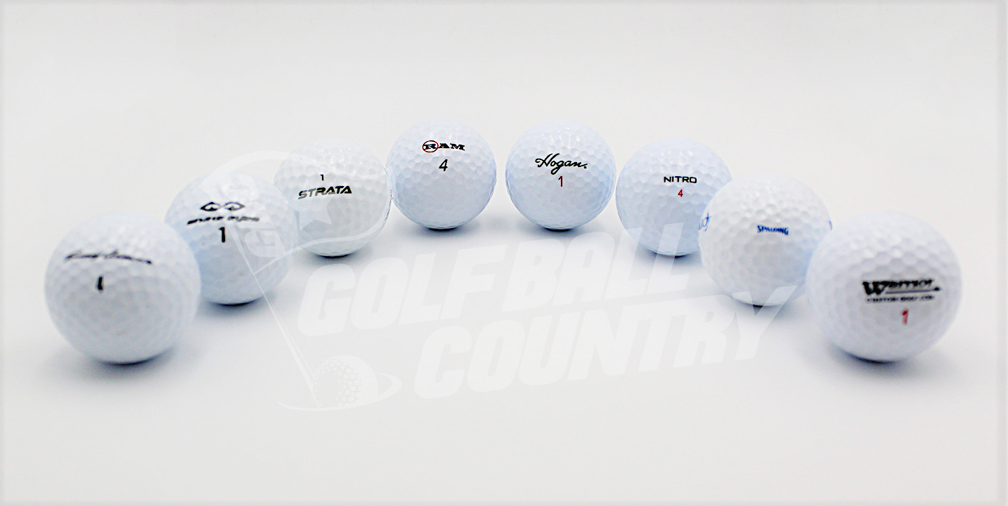 50 MINT Assorted Storeline Grade AAAAA White Used Golf Balls - FREE Shipping