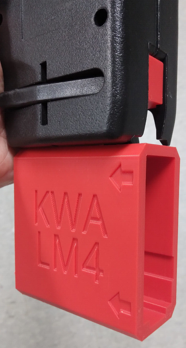 KWA LM4 GBBR Airsoft Odin Speedloader Adapter (Red)