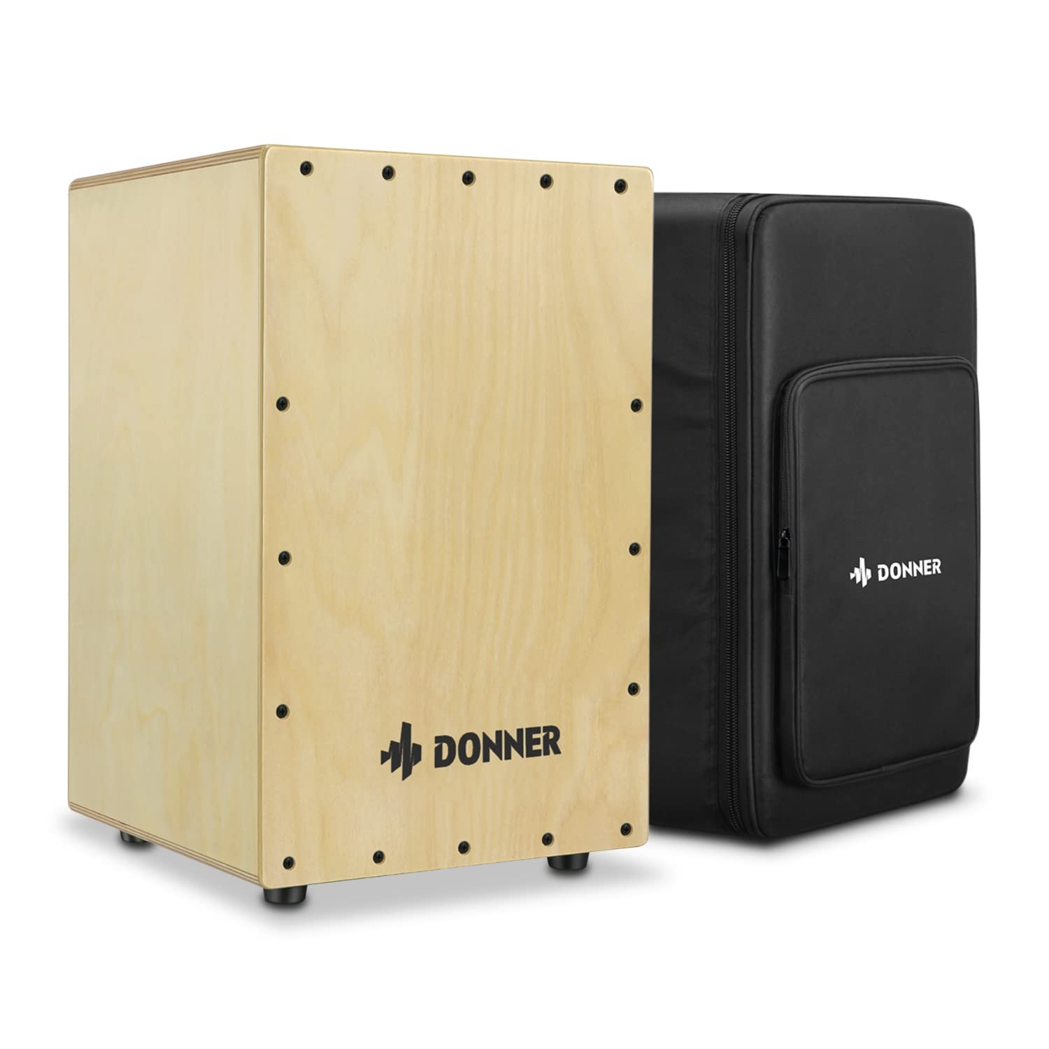 Donner Cajon Box Drum Full Size Birchwood Beat Box Portable