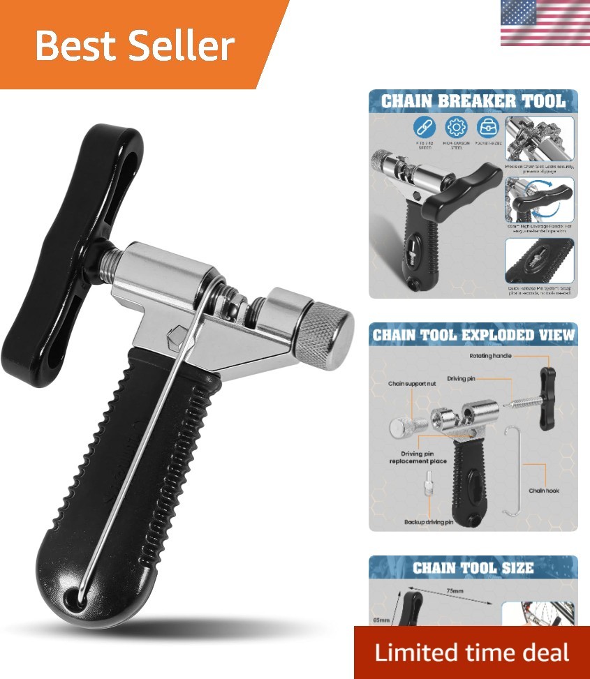 Durable Bicycle Chain Splitter Kit - Handy Repair Tool for Road & Mountain Bikes