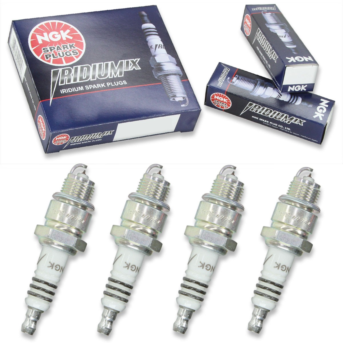 4pcs Yerf Dog 23000 NGK Iridium IX Spark Plugs 90 Kit Set Engine vu