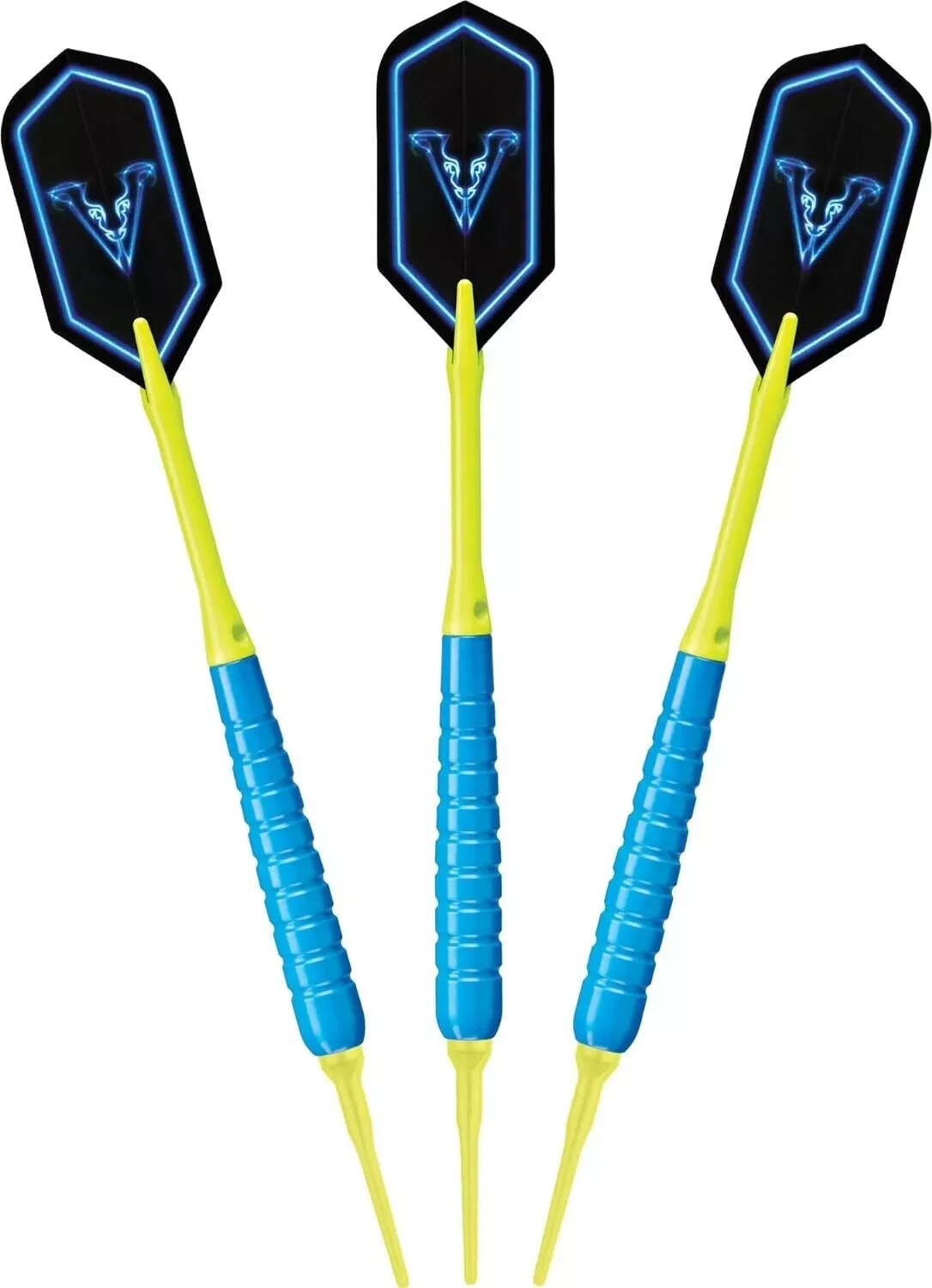 Viper V Glo Soft Tip Darts, Blue/Yellow, 18 Grams
