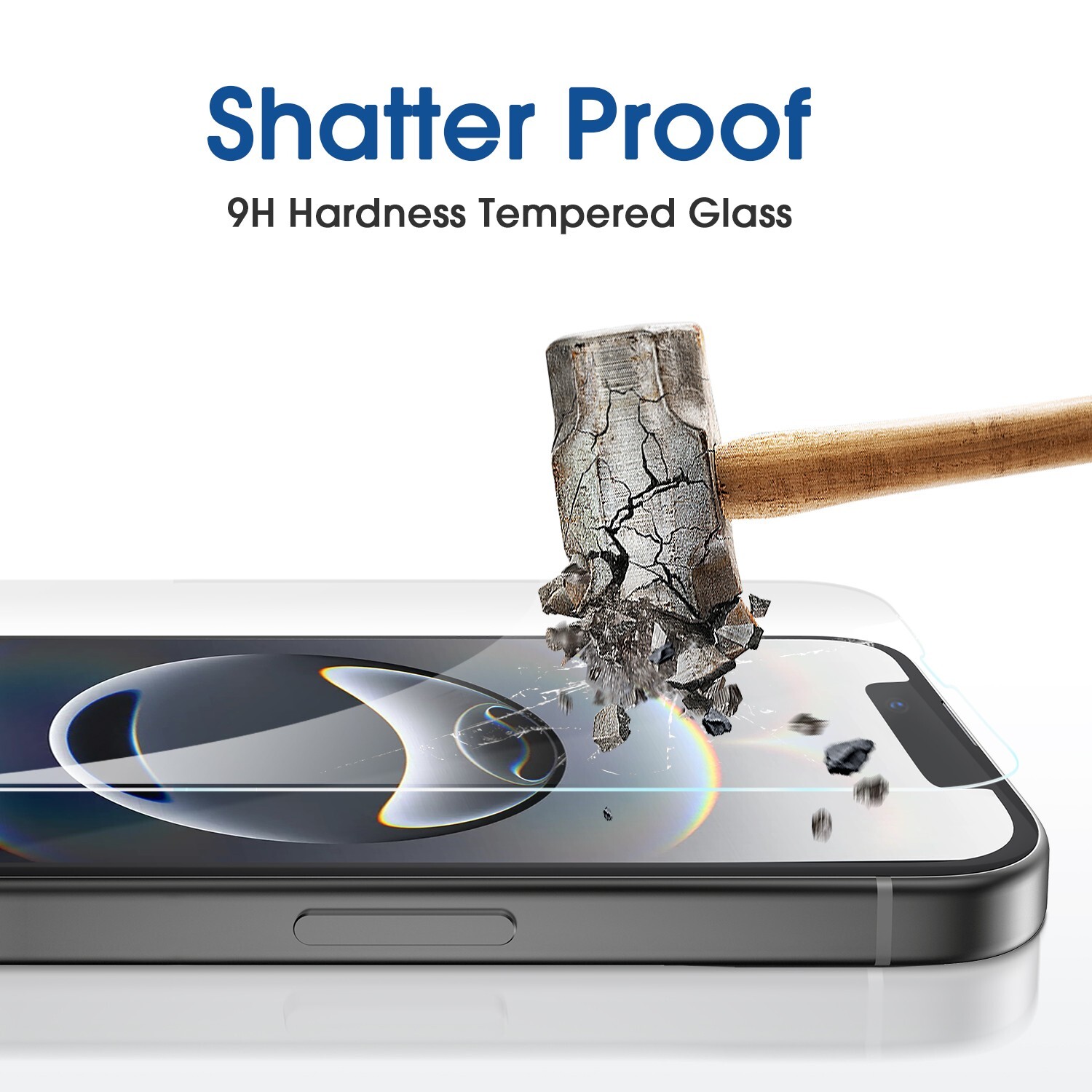 amFilm iPhone 16e [6.1''] Screen Protector + Camera Lens Protector[2+2 Pack]