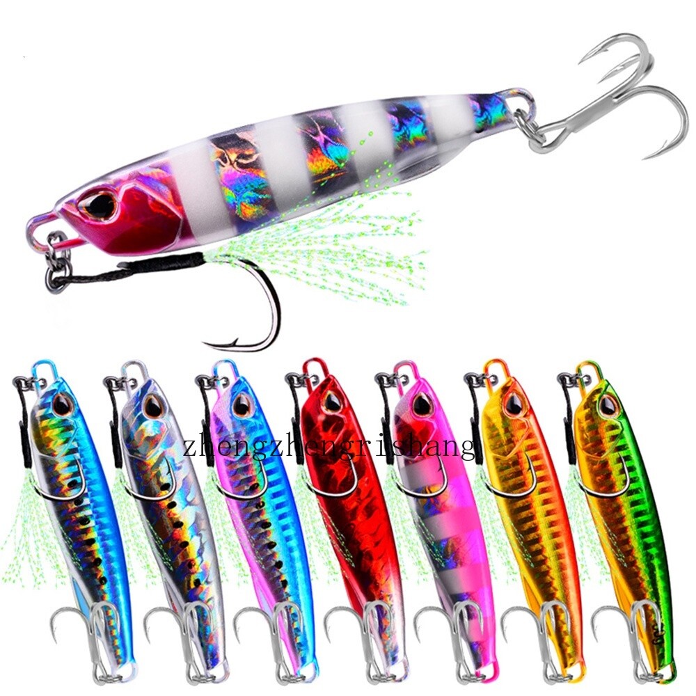Metal Jig Lure Shore Casting Spoon Jigging Bass Saltwater Fishing Tackle 10g-60g