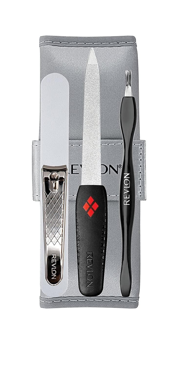 Revlon Manicure Essentials Kit Includes Travel Case Sealed File Clippers 2530-95