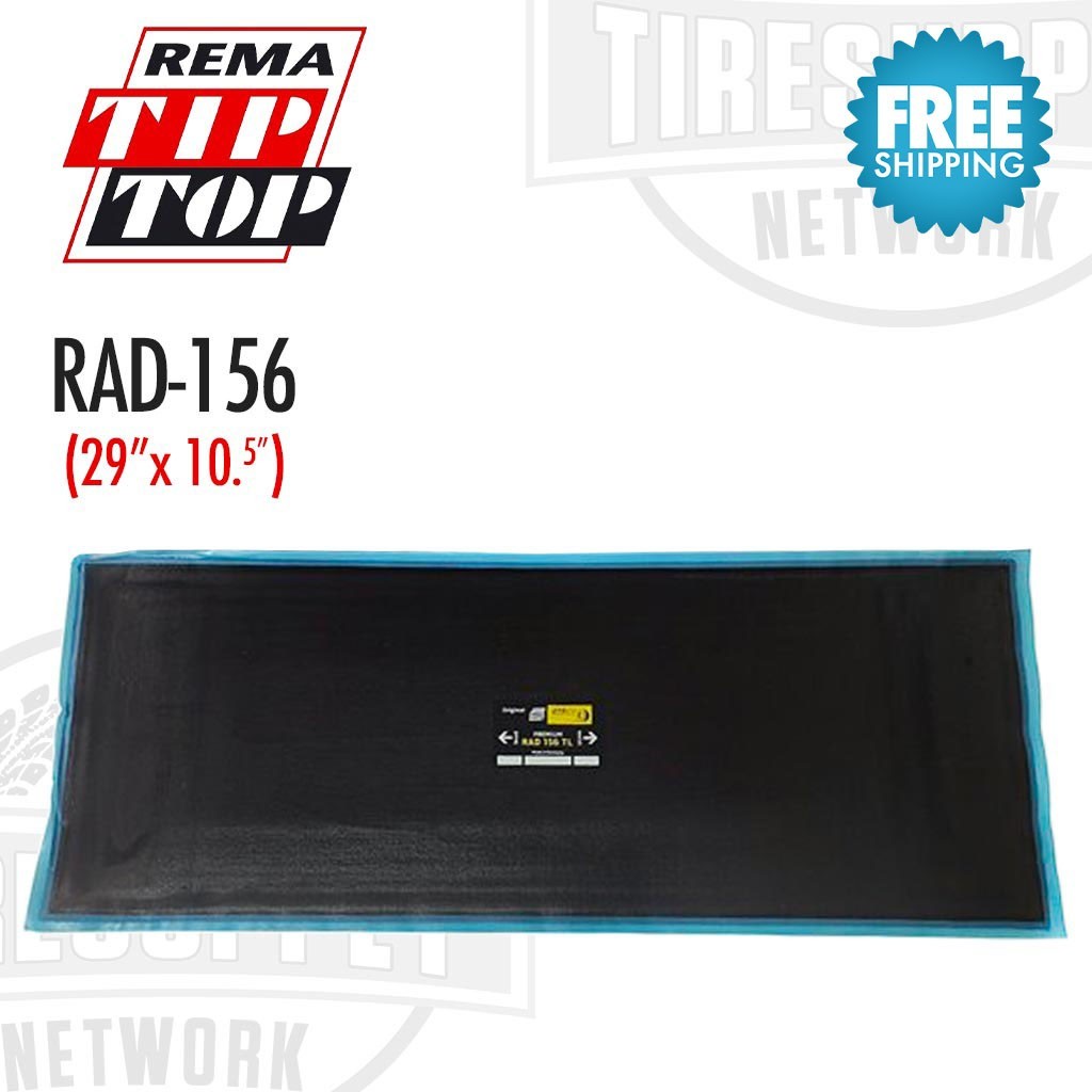 REMA TIP TOP RAD-156 Radial Tire Repair Patch 29″ x 10.5″, Box of 3