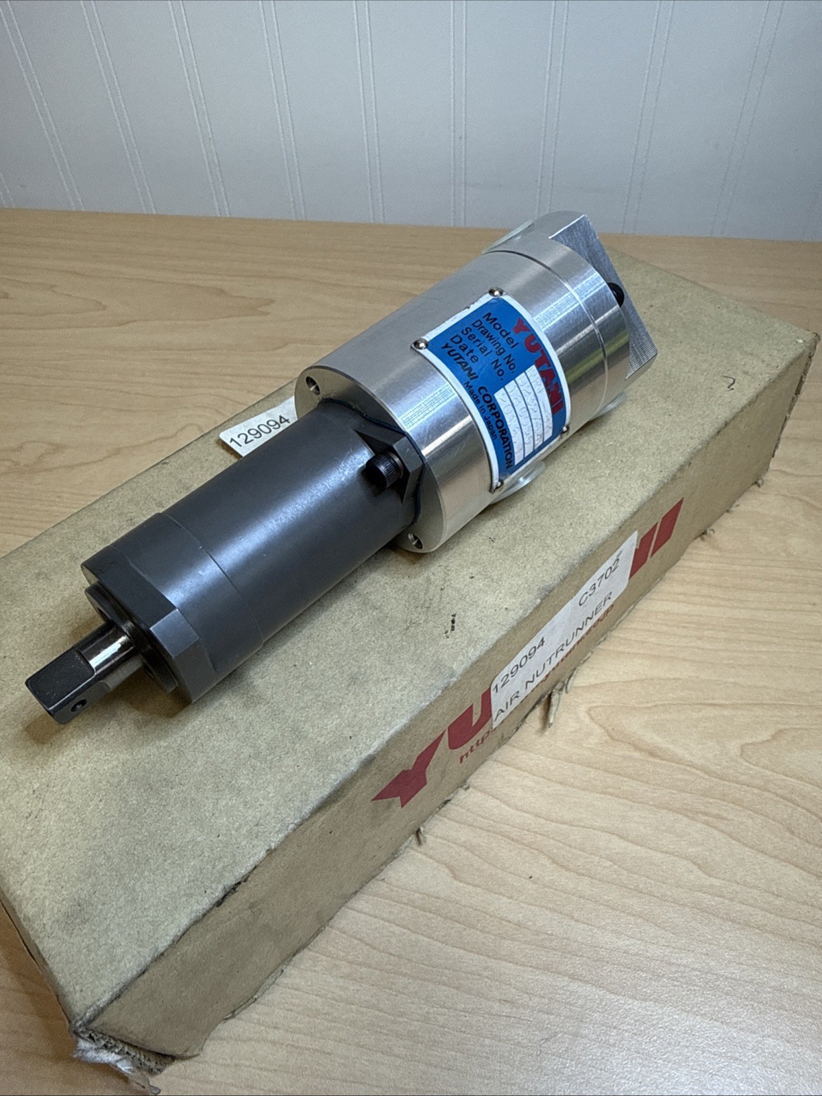 NEW! Yutani NRL-8K Pneumatic Air Motor Nut Runner 180006 (2018)