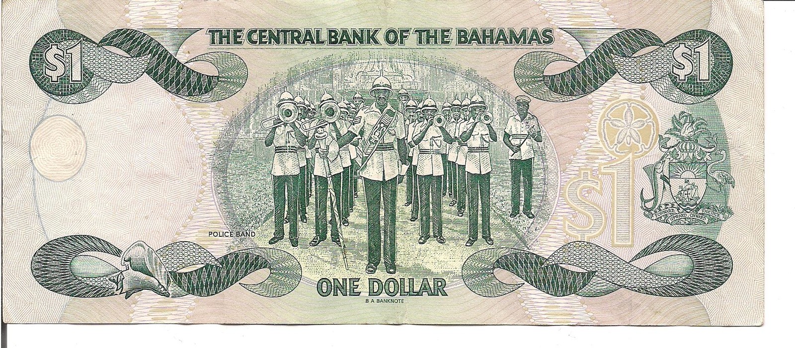 BAHAMAS, $1 ,QEII, P#57, 1996