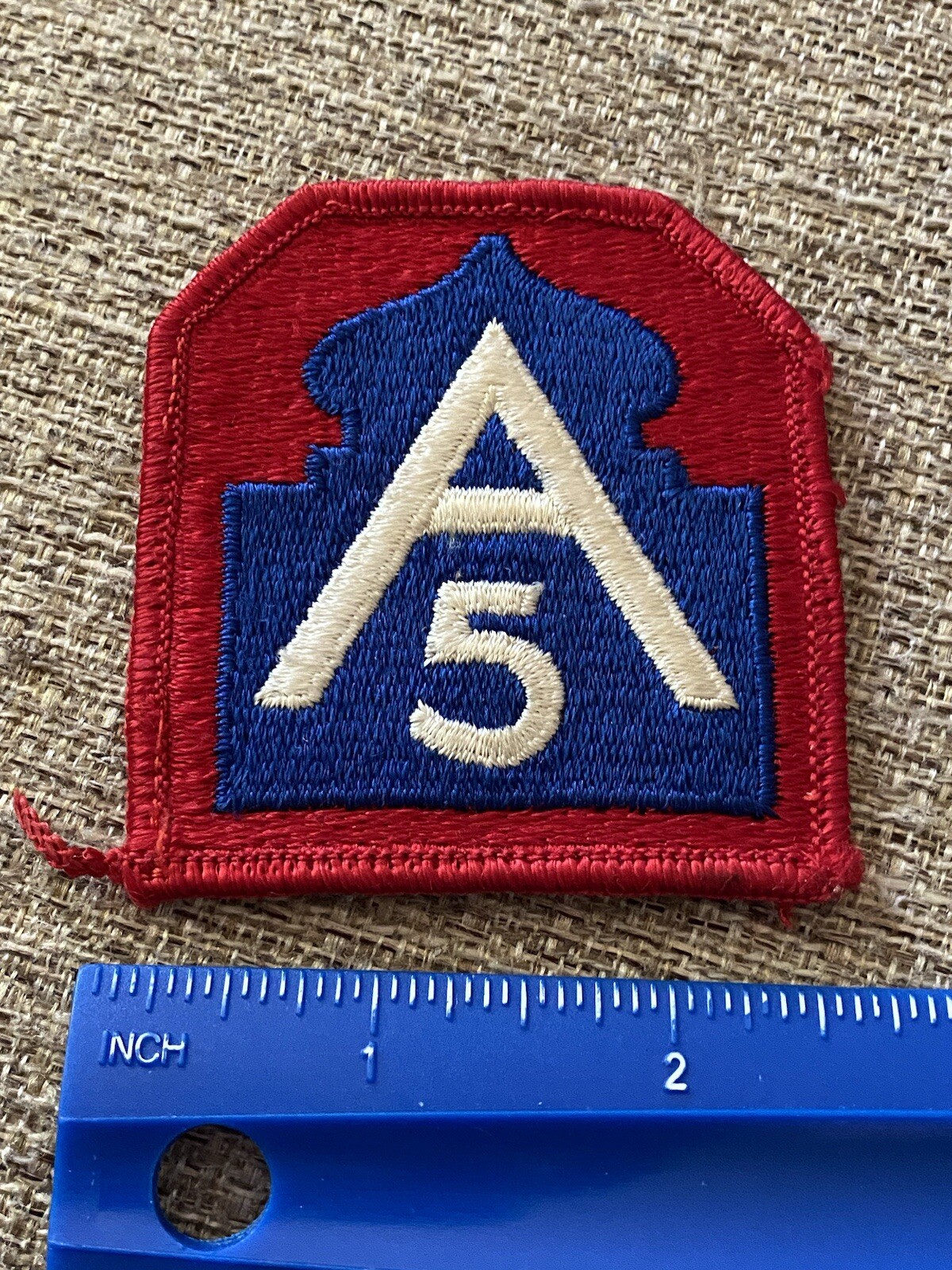 US Army ￼5th Army Patch A Castle INV7023