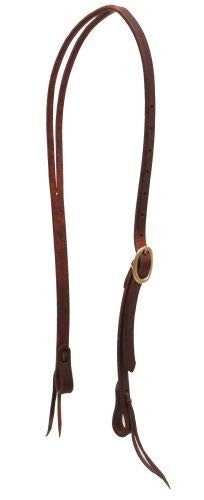 Showman Heavy Oiled Harness Leather Split Ear Headstall w/ Brass Buckle