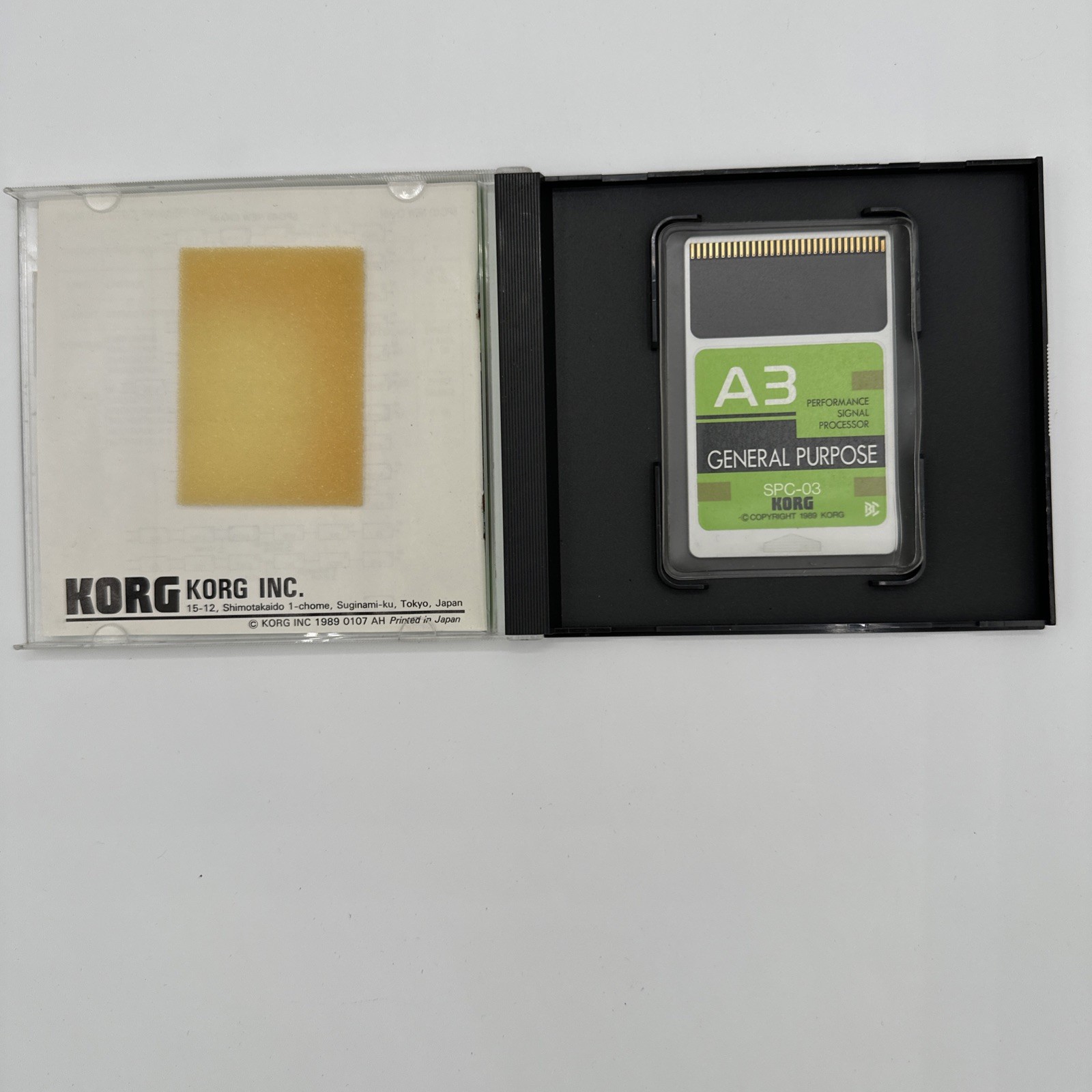 KORG A3 Performance Signal Processor SPC-02 Studio Card, SPC-03 General Purpose