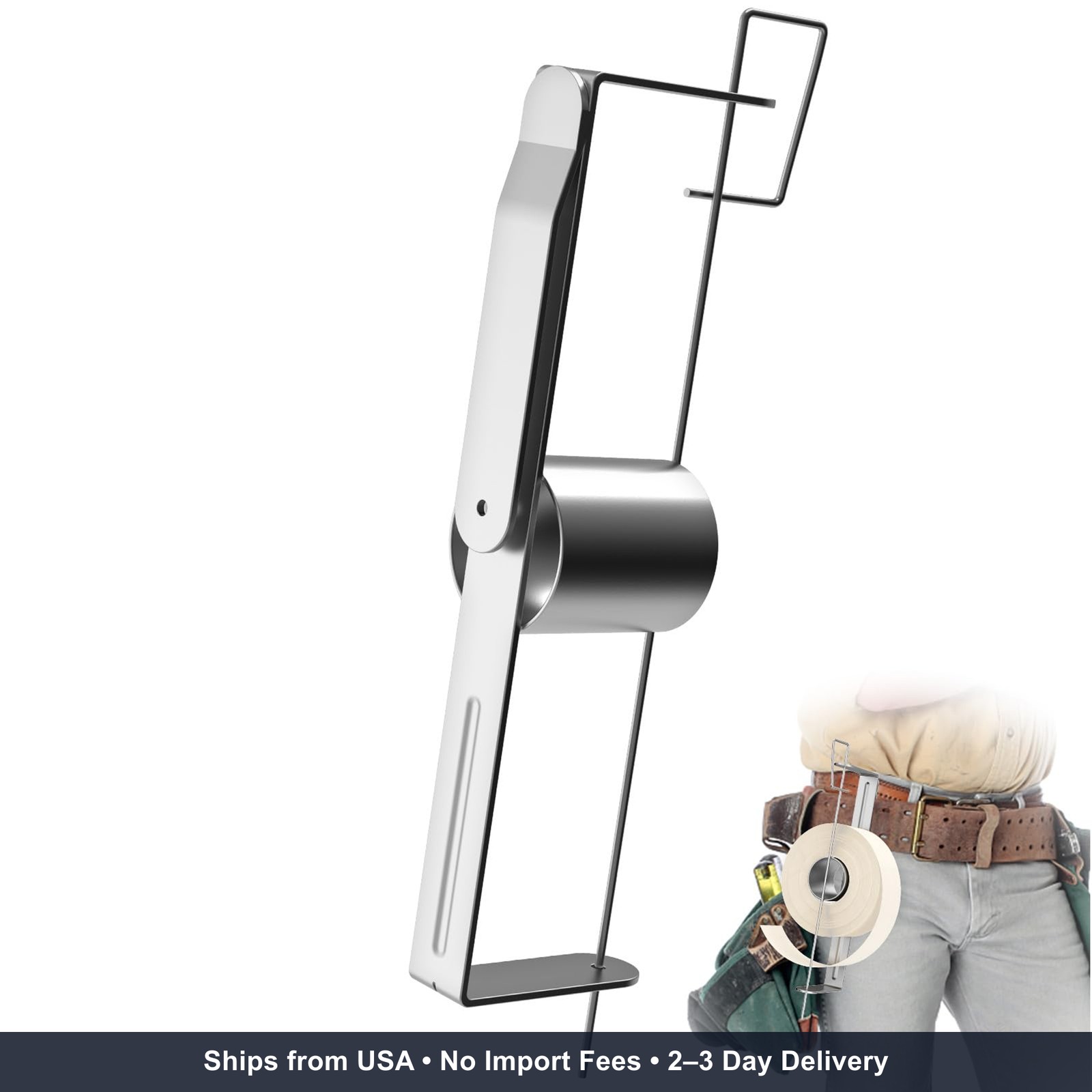 Drywall Tape Holder, Heavy Duty Drywall Tape Holder Reel, Holds up to 500 feet o