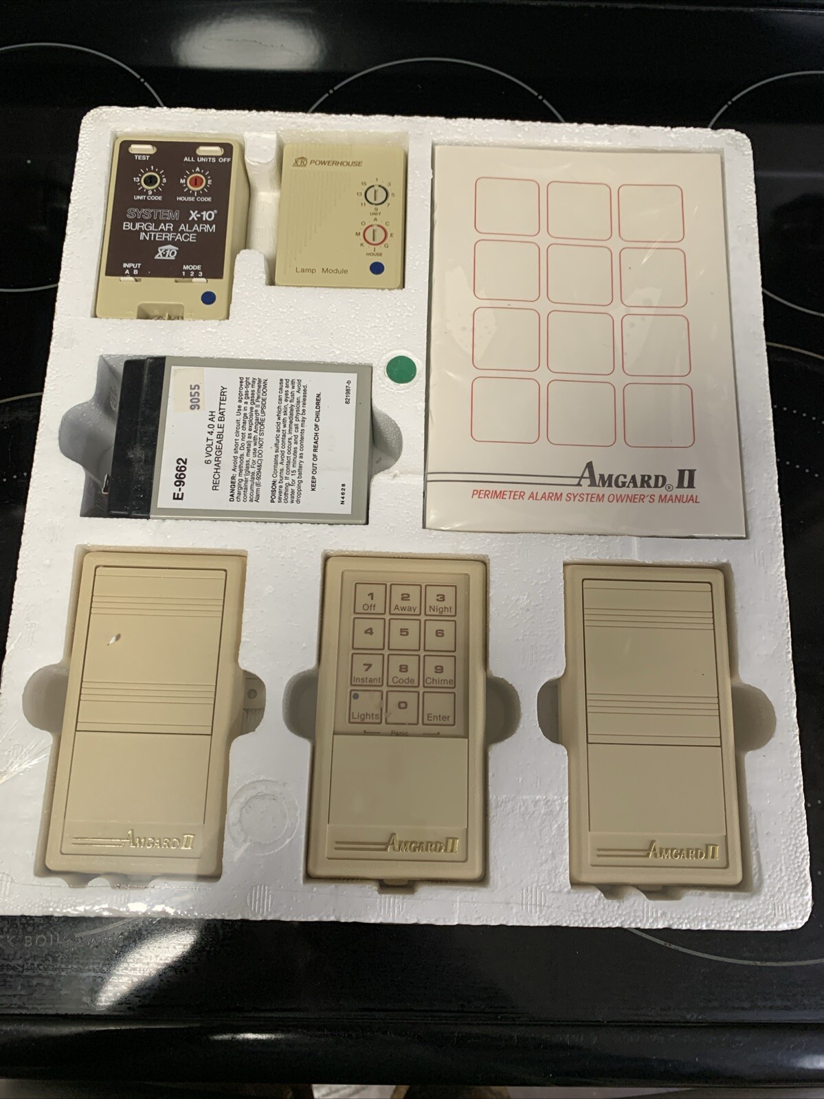 Vintage Amgard E-9294 Alarm Control Unit Security System Sealed Original Box