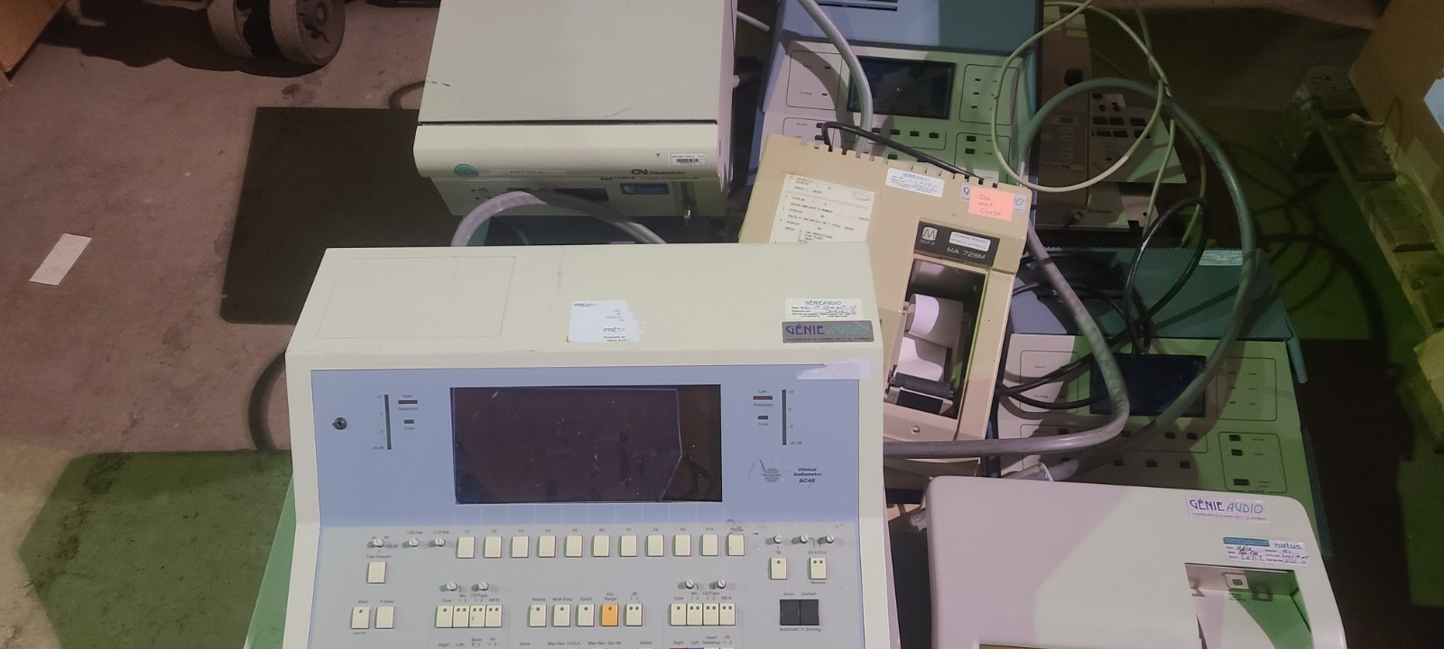 NO TARIFF Lot Otometrics Audiometer Tympanometer For Parts NCI480 RM500SL Madsen