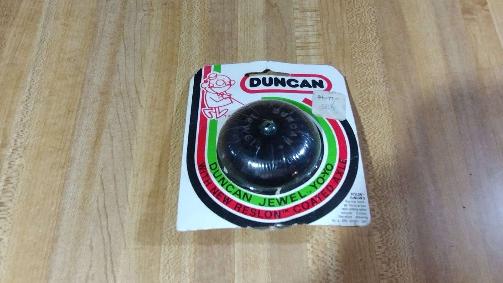 Vintage Duncan Jewel Yoyo,green/clear jewels,1986,new!