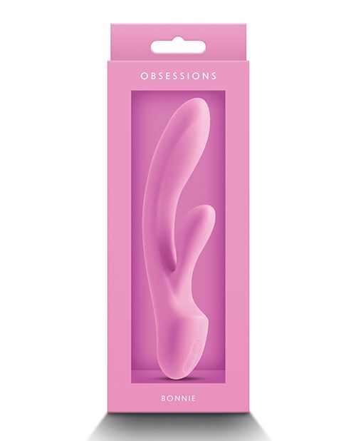 Obsession Pink Silicone Bonnie Vibrator with Clitoral Rechargeable Vibe Flexible