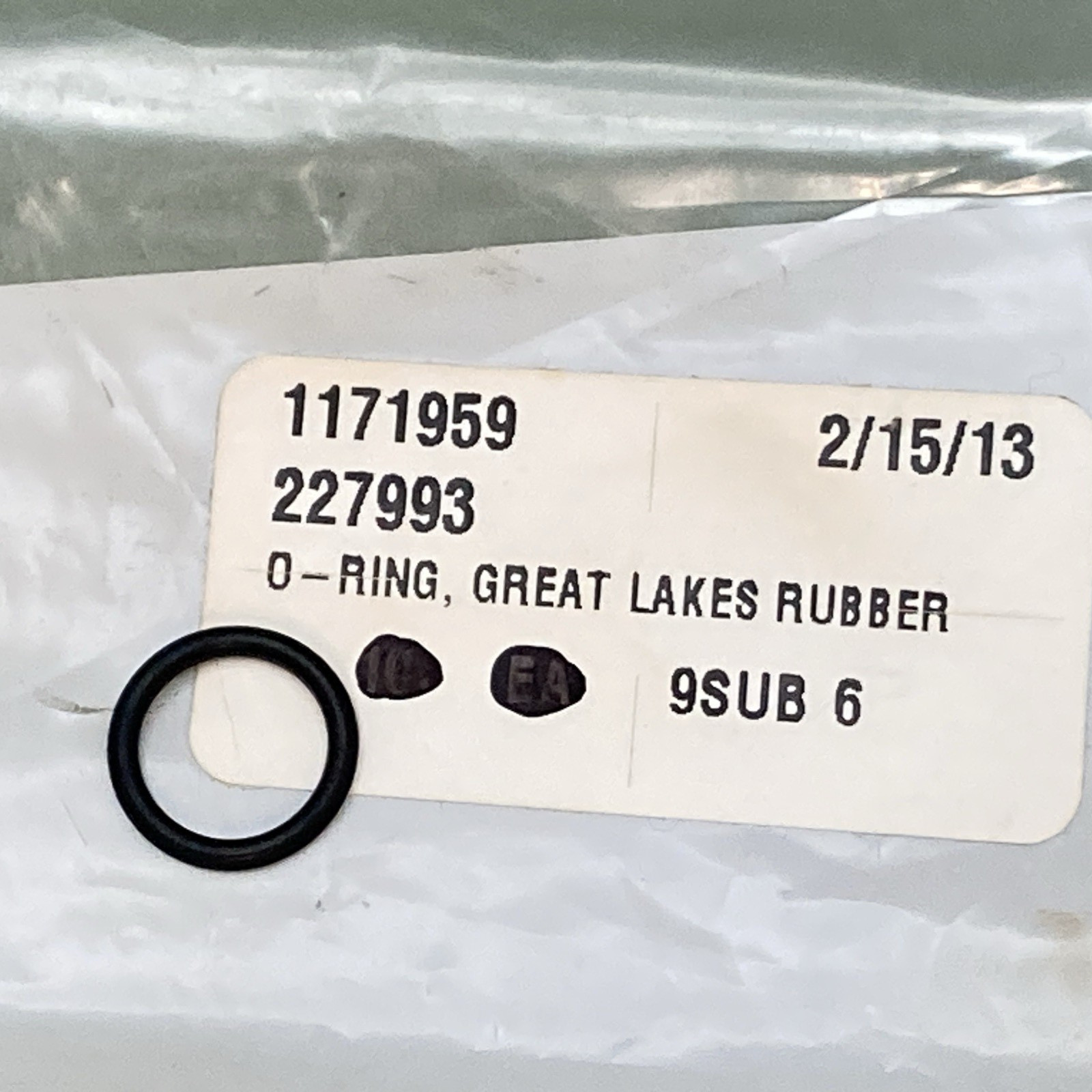 NEW GENUINE STOELTING 1171959 Great Lakes Rubber O-Ring