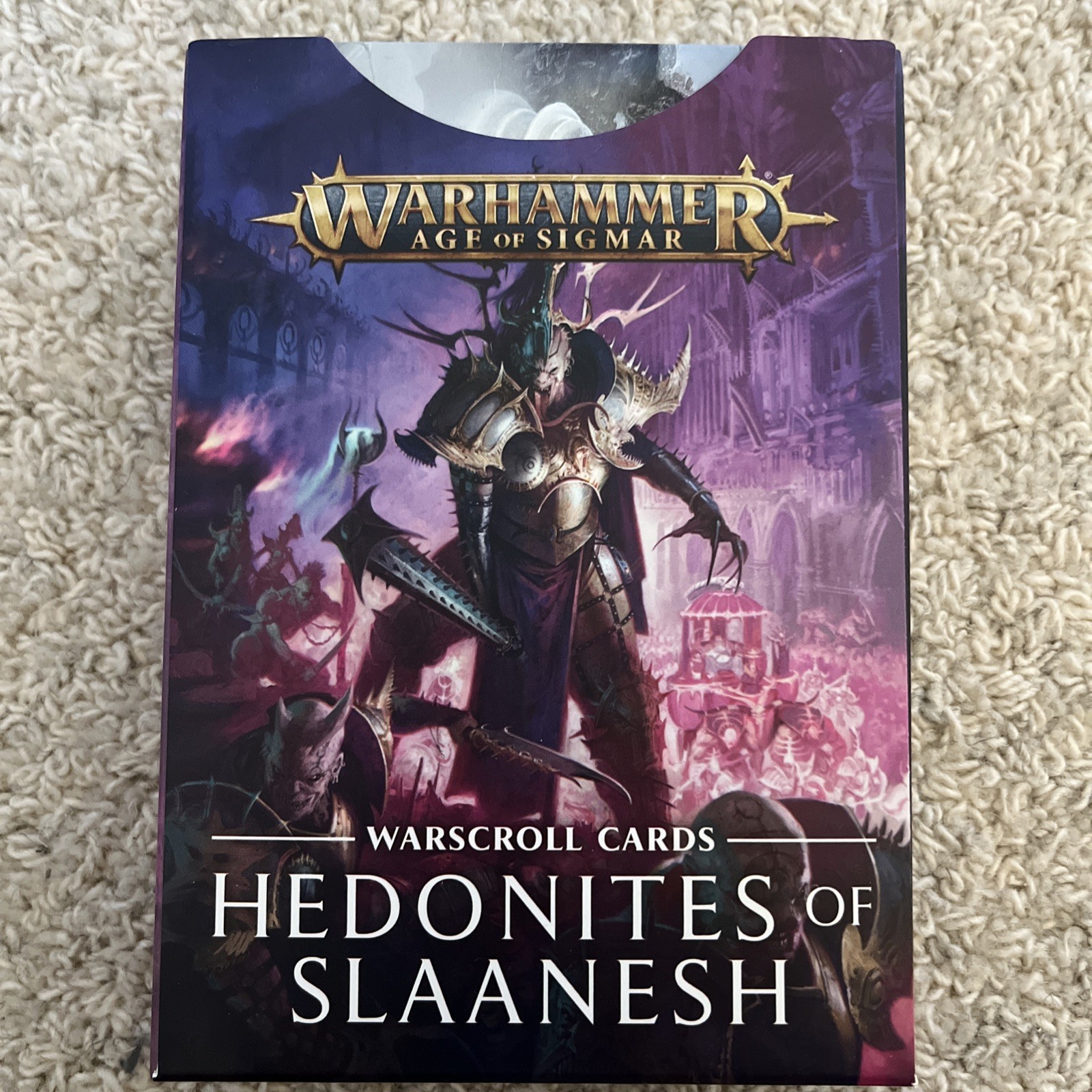 Warhammer Age of Sigmar Warscroll Cards: Hedonites of Slaanesh (2nd Edition) NEW