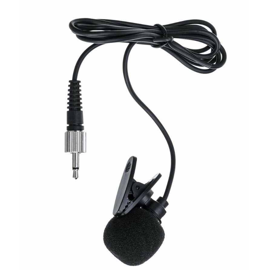 Portable UHF Wireless Lavalier Lapel Mic System With Receiver