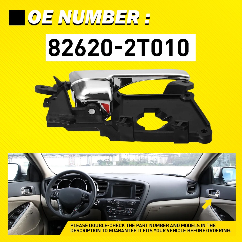Interior Inner Inside Door Handle Chrome Front Right for Kia Optima 2011-2013
