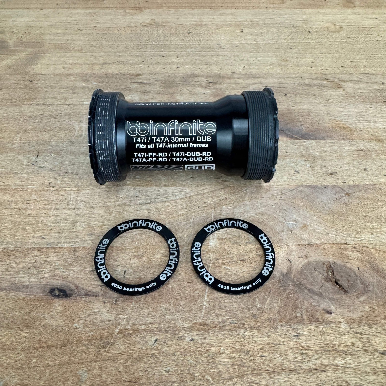 Low Mile! BBInfinite T47A/86 BBRight Cervelo Ceramic 30mm Spindle Bottom Bracket