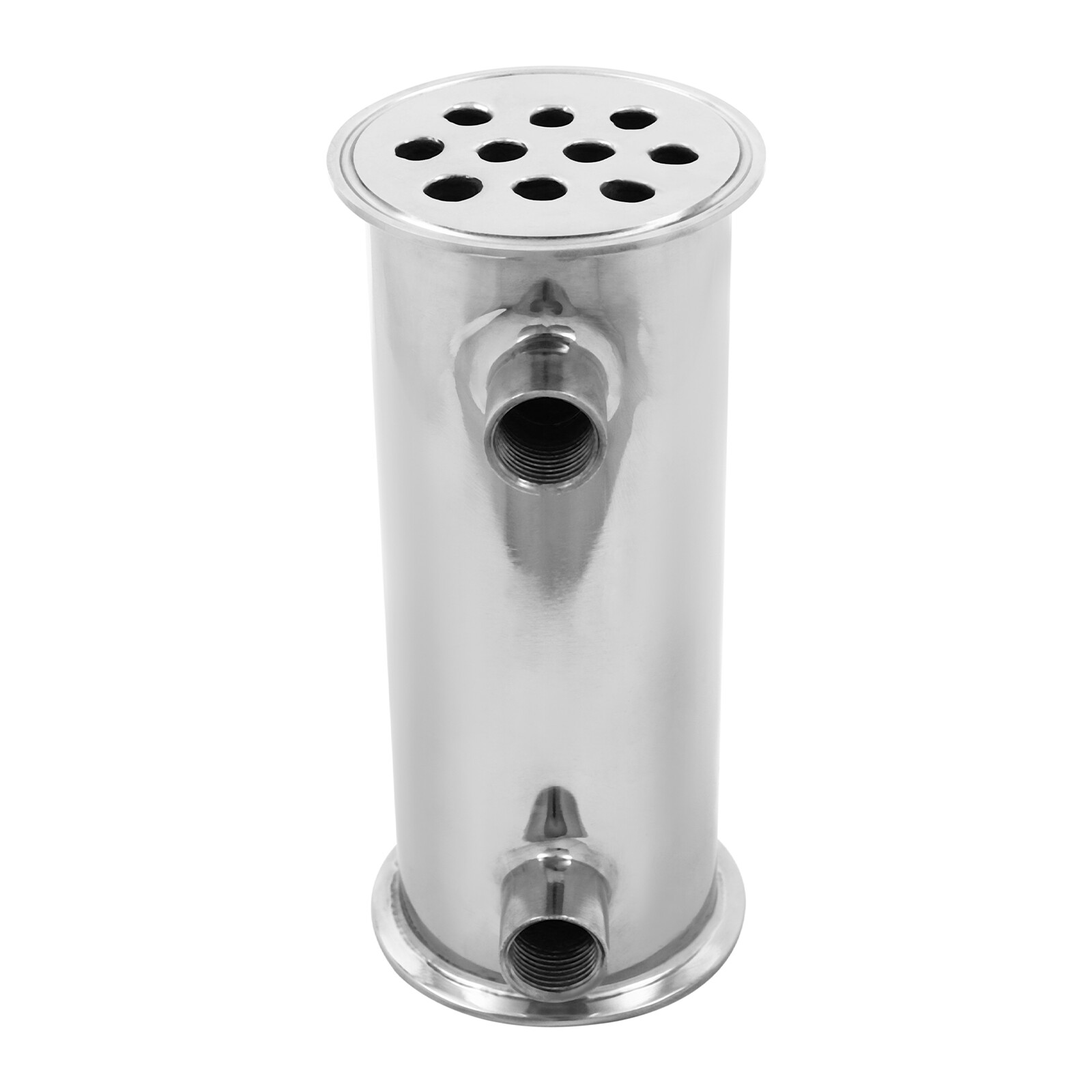 3" Tri Clamp Dephlegmator Condenser for Moonshine Reflux Still Column w 1/2" npt
