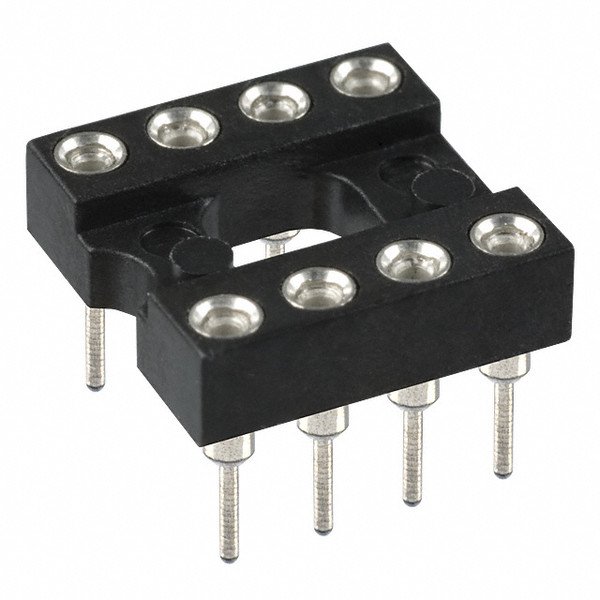 (8) OPAMP IC SOCKETS * MILL-MAX * GOLD CONTACTS