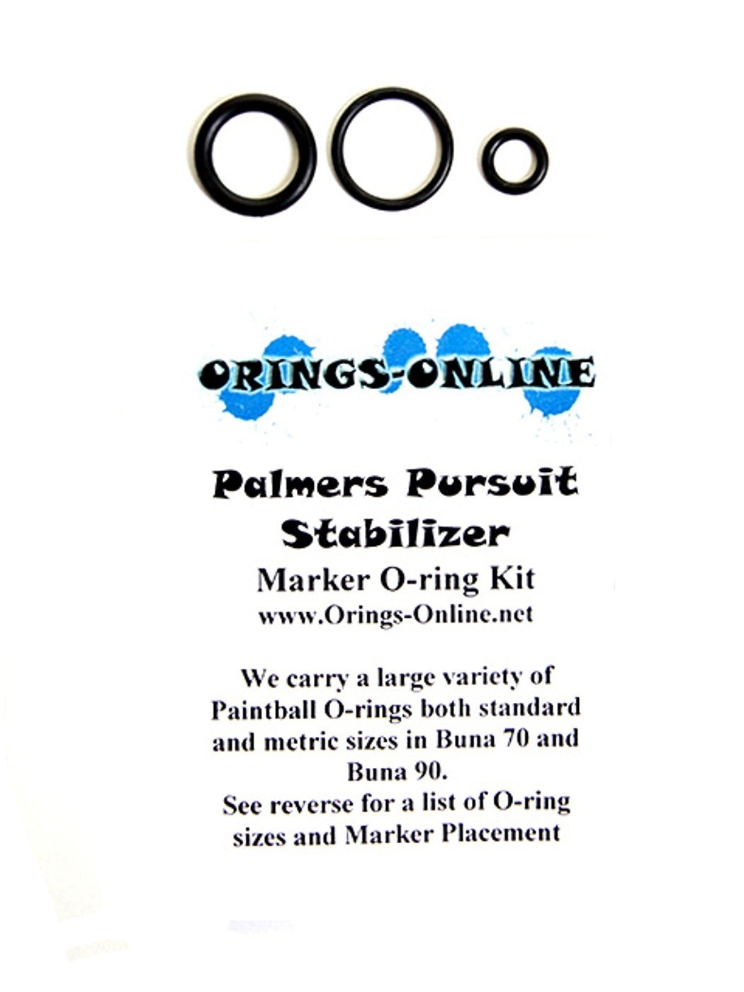 Palmers Pursuit Stabilizer Paintball O-ring Oring Kit x 4 rebuilds / kits