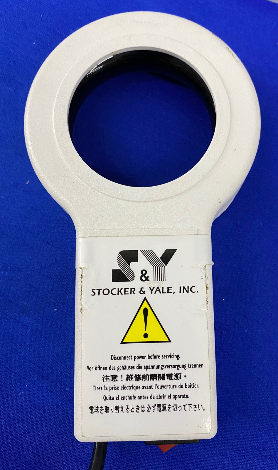 STOCKER & YALE VISION ILLUMINATOR MICROSCOPE RING LIGHT WITH 973-365 BLACK LIGHT