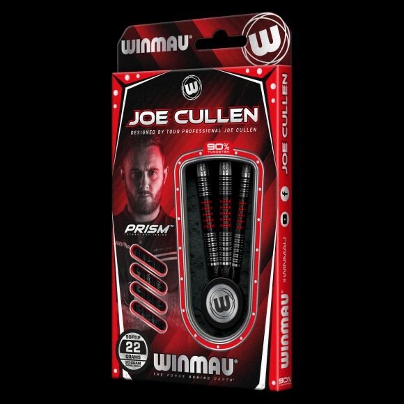WINMAU JOE CULLEN SE PRISM 90% TUNGSTUN SOFT TIP DARTS 22 GR SHIPS FREE