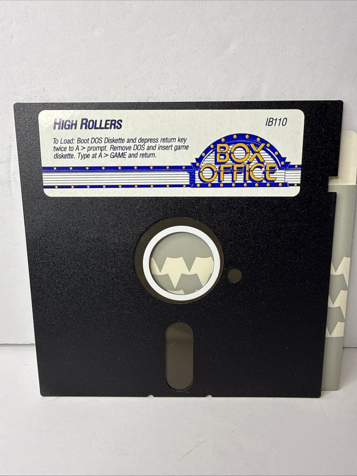 High Rollers MS-DOS Game on 5.25" disk Untested IB110