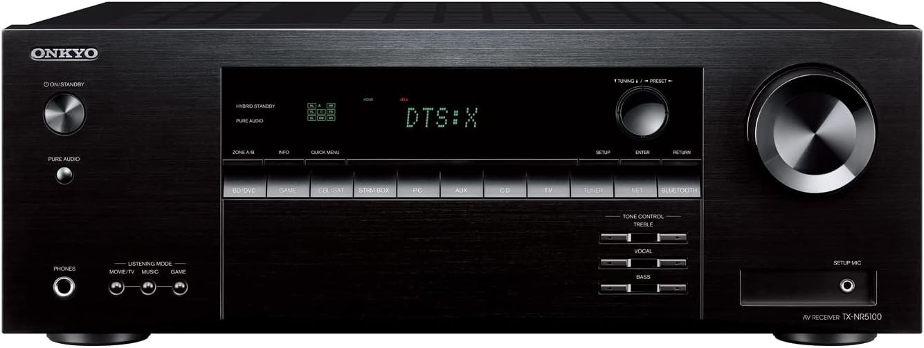 Onkyo TX-NR5100 5.2.2-Channel 8K AV Smart Receiver