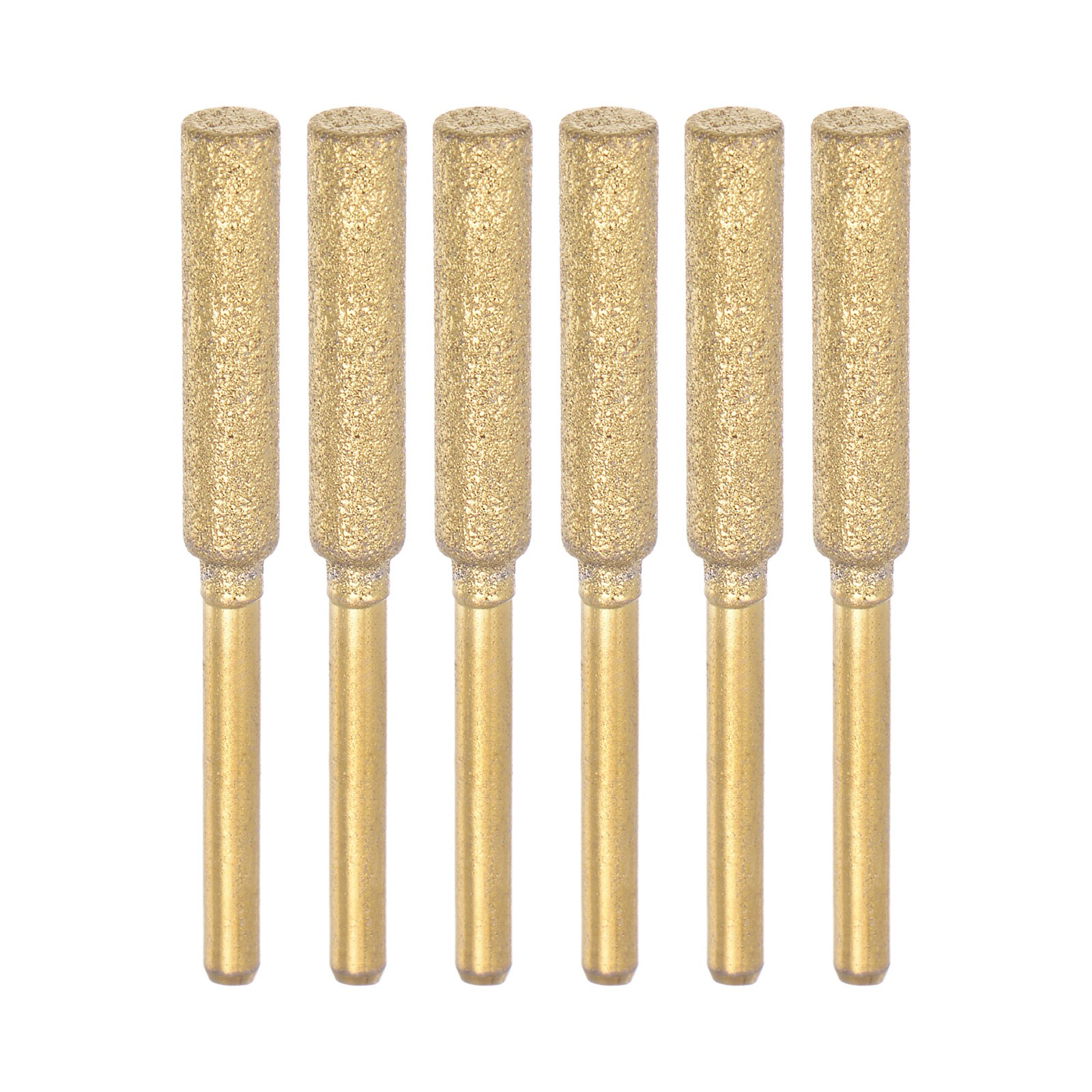 6pcs Diamond Coated Chainsaw Sharpener Bits 3/16" 4.8mm Chain Saw Grinder