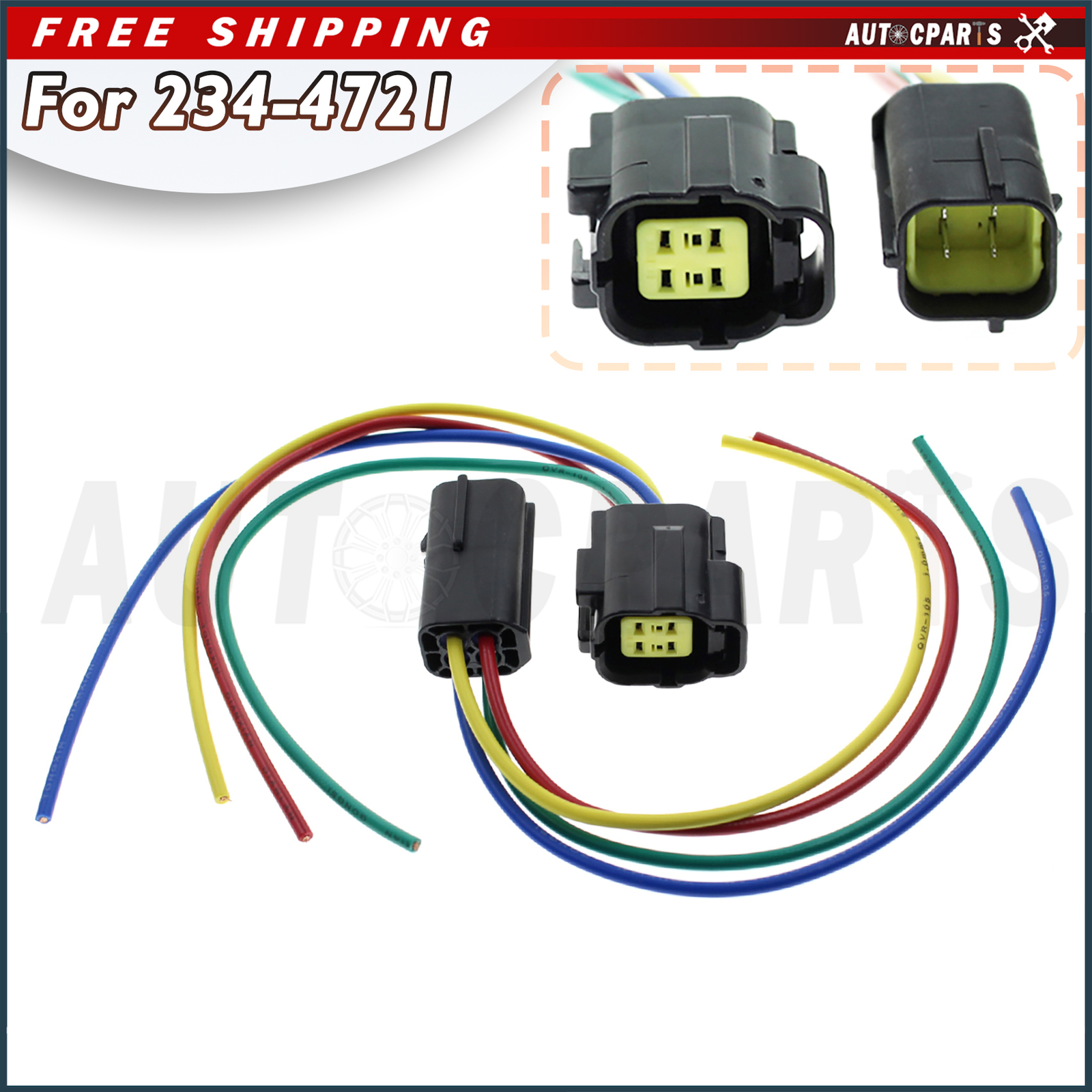 Oxygen Sensor Female & Male Connector Wire Kit 4-way For Nissan Infiniti Subaru