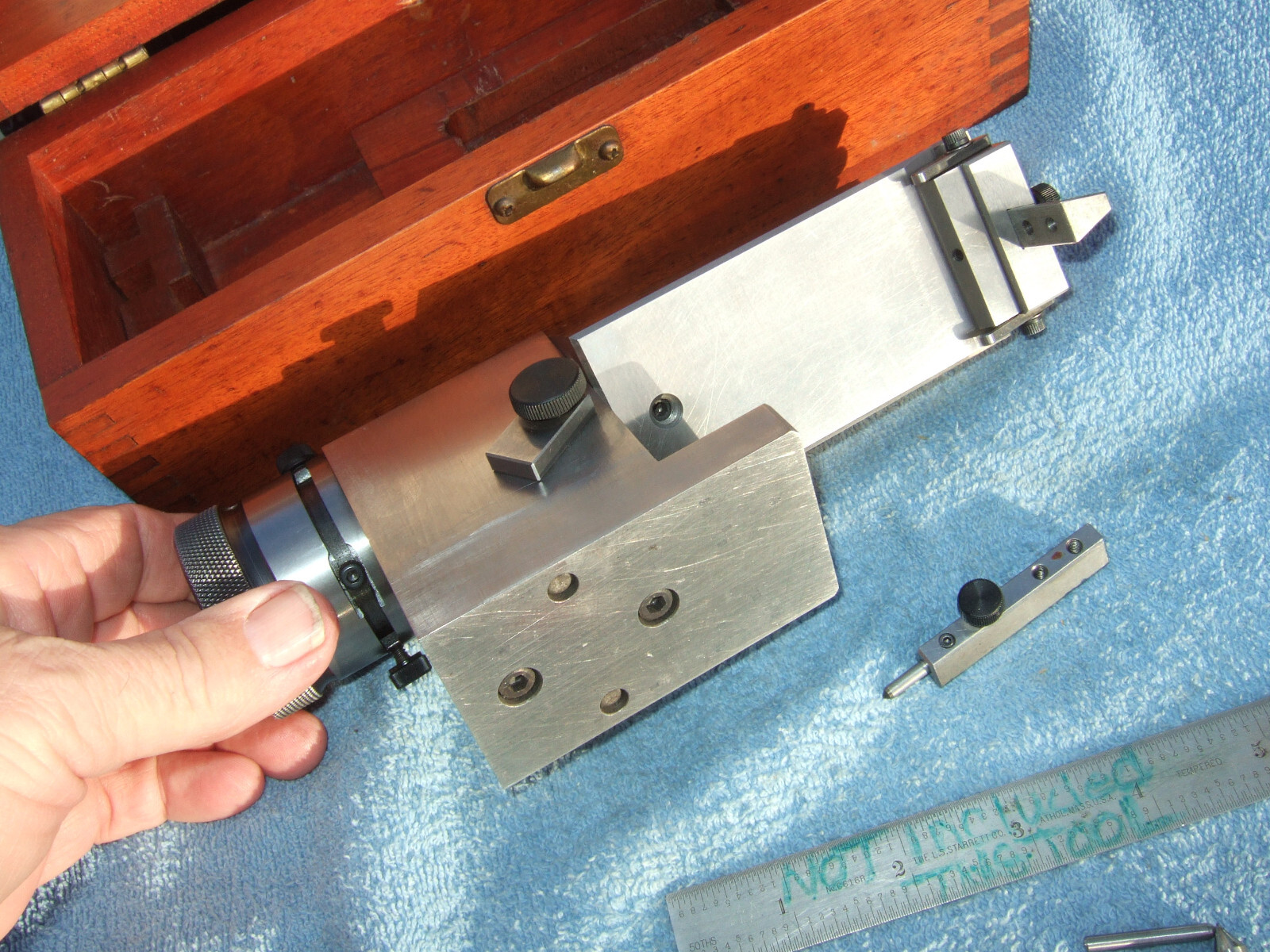 HERMANN SCHMIDT "KR" CLEARVIEW RADIUS&ANGLE WHEEL DRESSER USED W/BOX TOOLMAKER Z