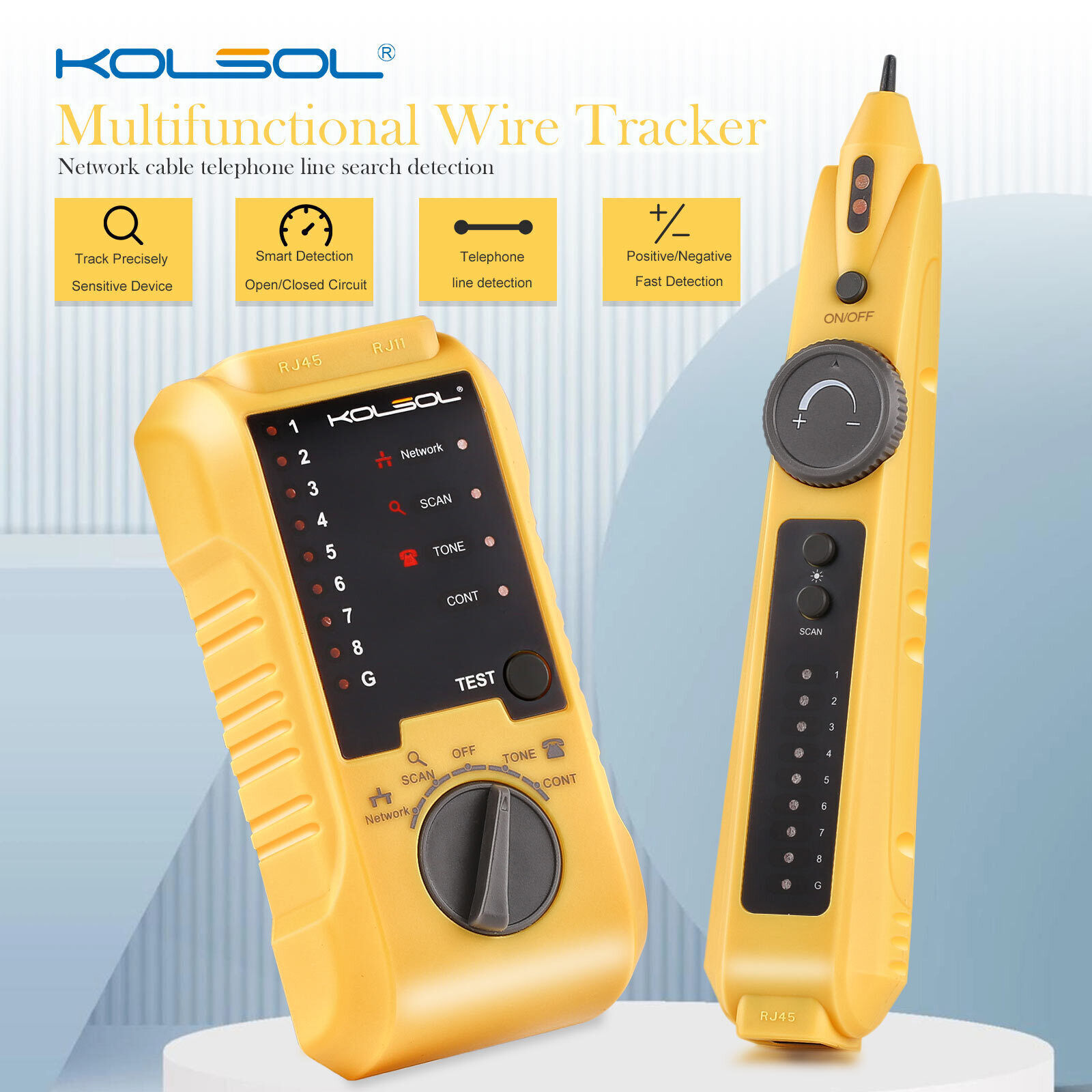 Wire Tracer Line Finder Cable Tracker RJ11 RJ45 Ethernet LAN Network Cable Test