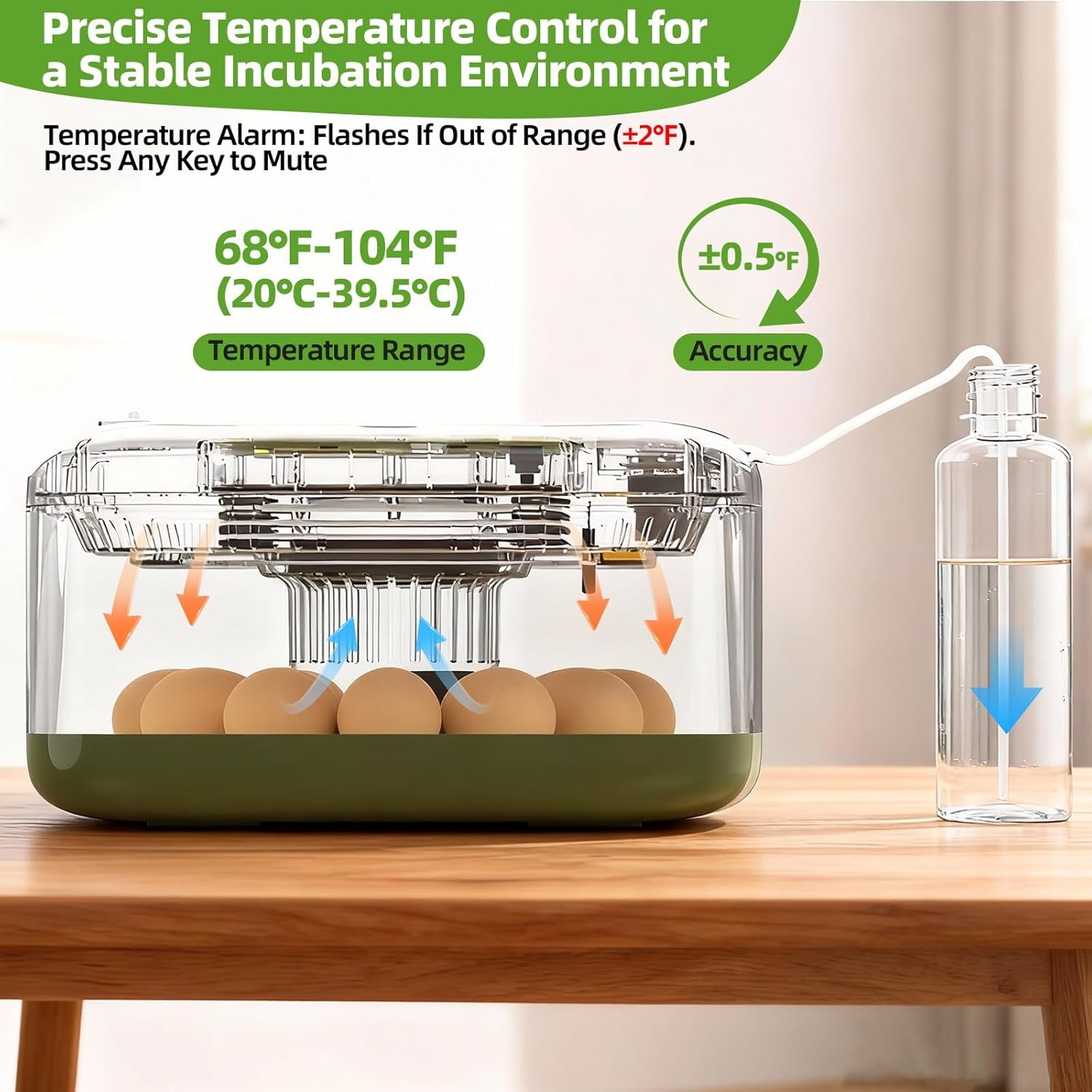 Automatic 12 Egg Incubator Digital Display Thermometer Humidity Hatch Timer