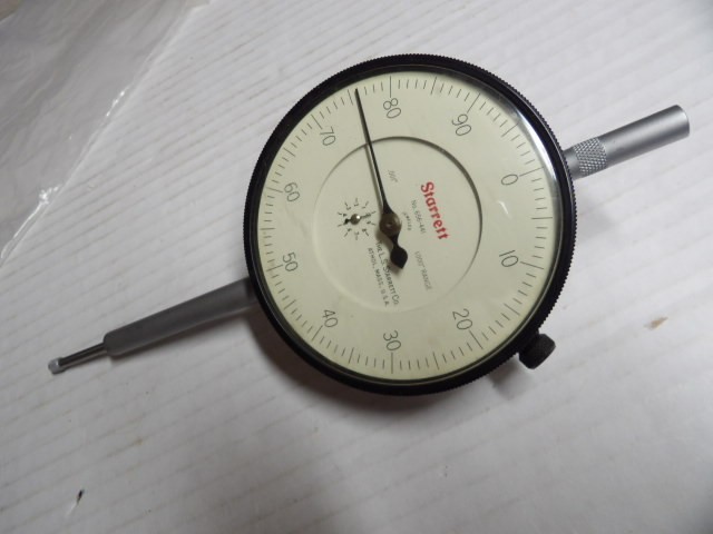 STARRETT #656-441  3" Long Stem Dial Indicator 1" Range.   Used