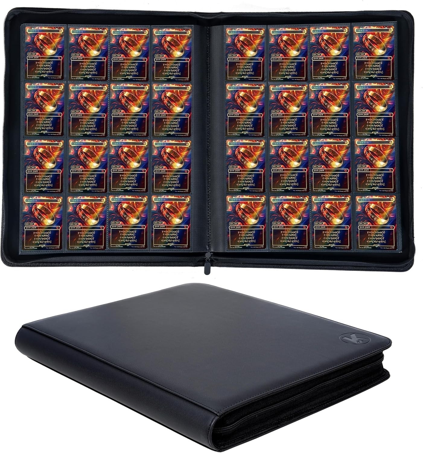 1000+ Pockets Trading Card Binder, 16-Pocket Card Ablum Compatible with MTG,Spor