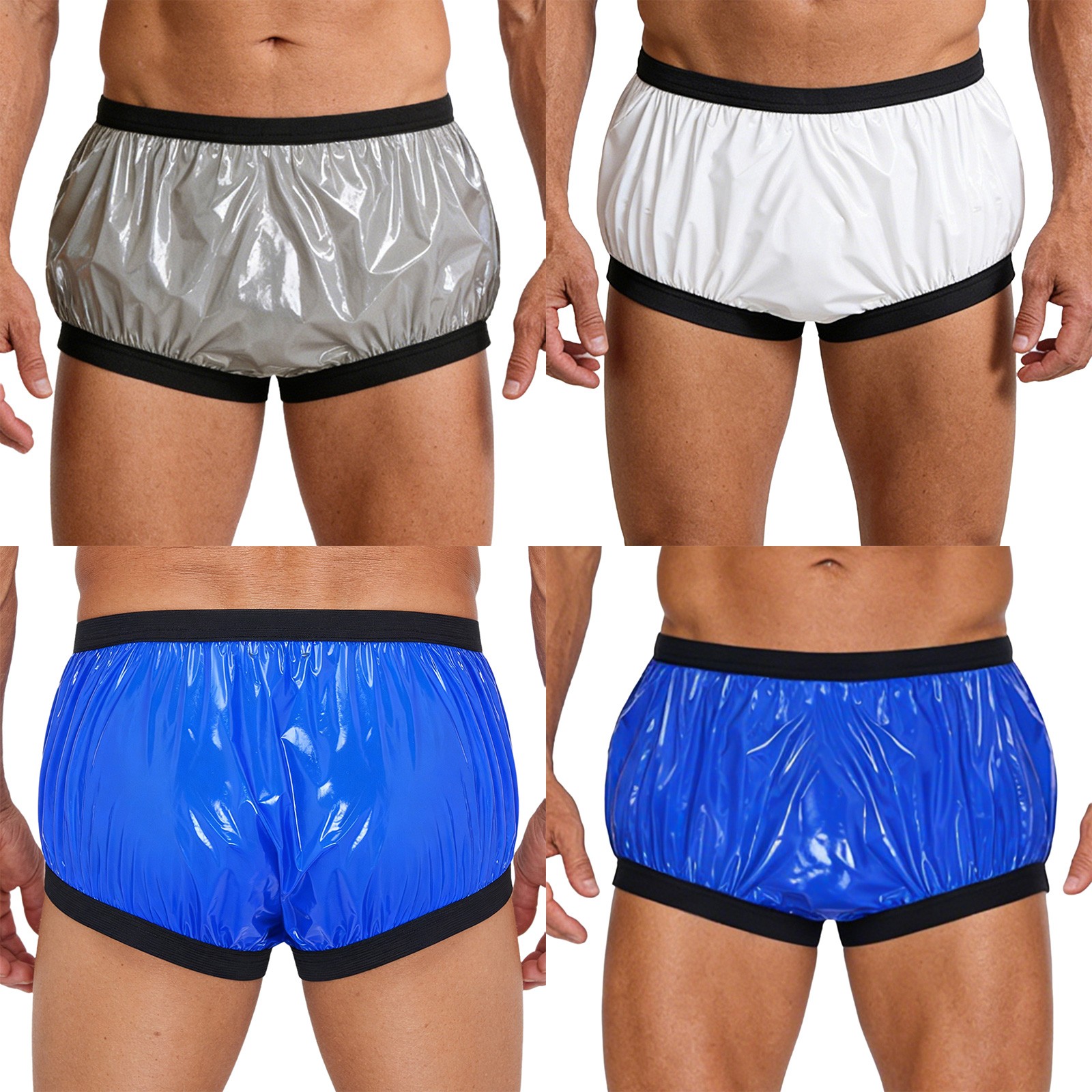 Mens Reusable Adult Shorts Adaptive Incontinence Pants Cover Up Briefs Elastic