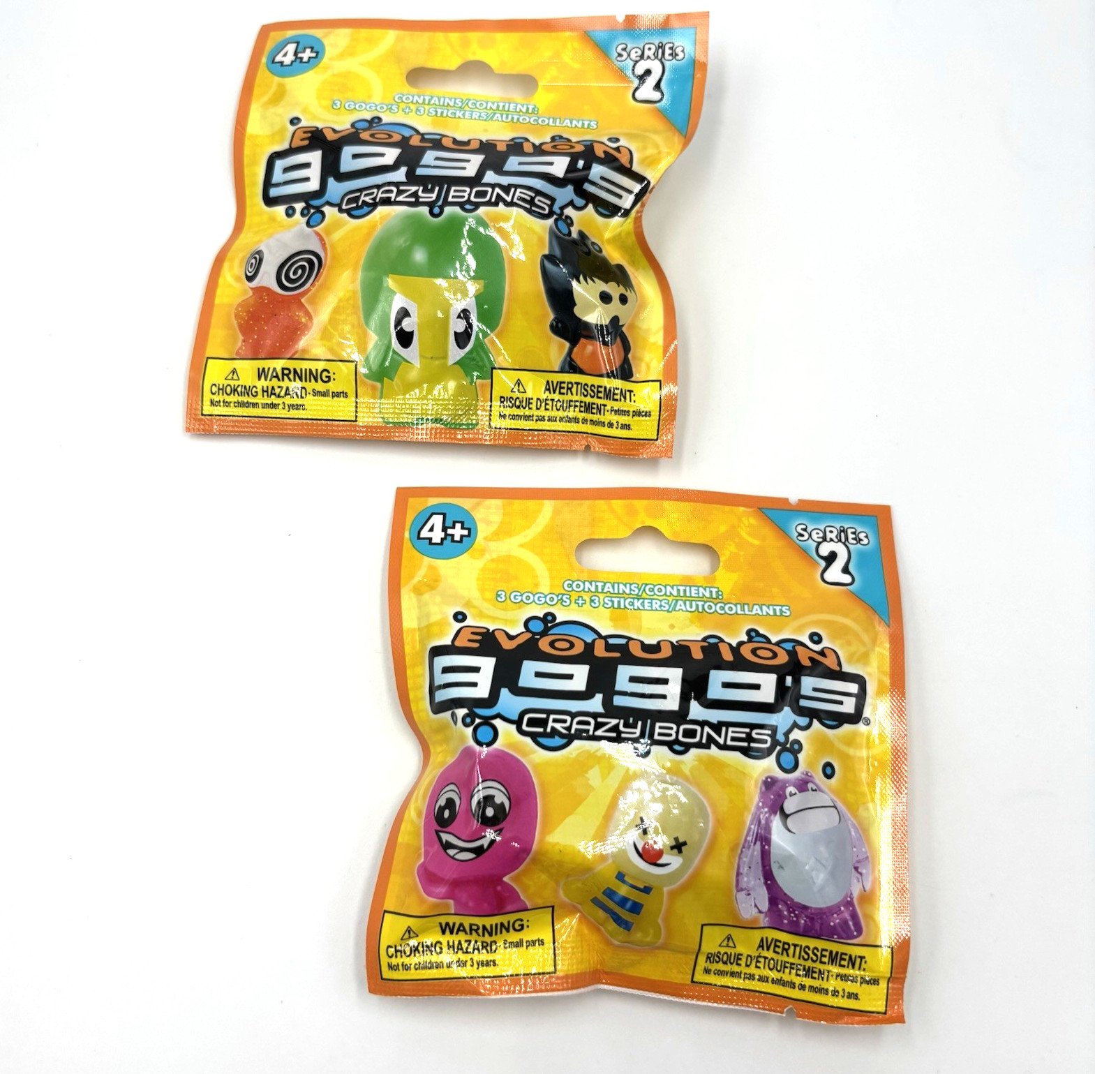 2 Sealed Packs Series 2 Evolution Gogos Crazy Bones New