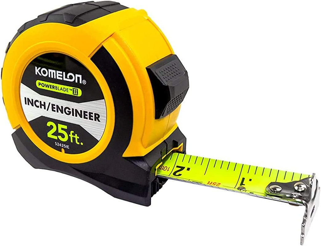 Cinta Metrica Powerblade II 25ft x 1.06in Amarilla/Negra para Ingenieria