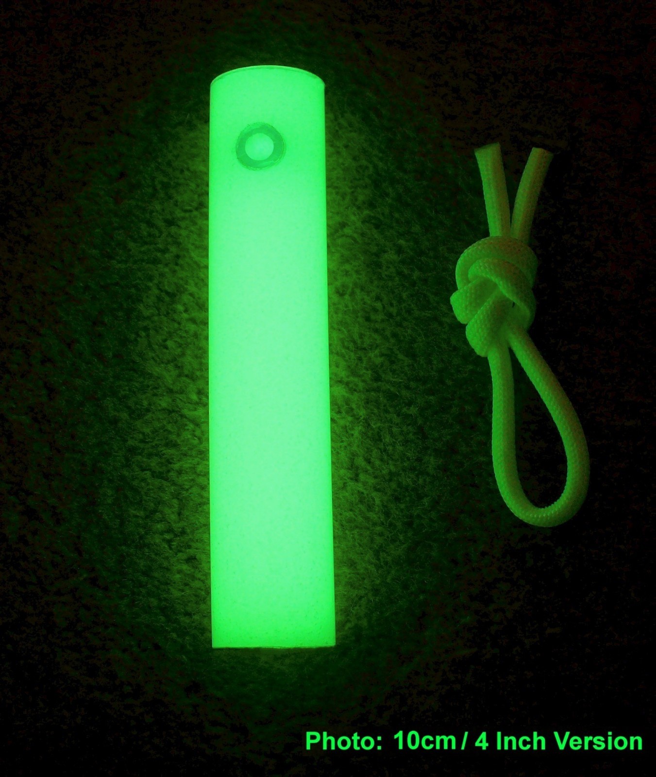 4 INCH INDESTRUCTIBLE + 100% REUSABLE Glowstick, Super Bright + Completely Safe