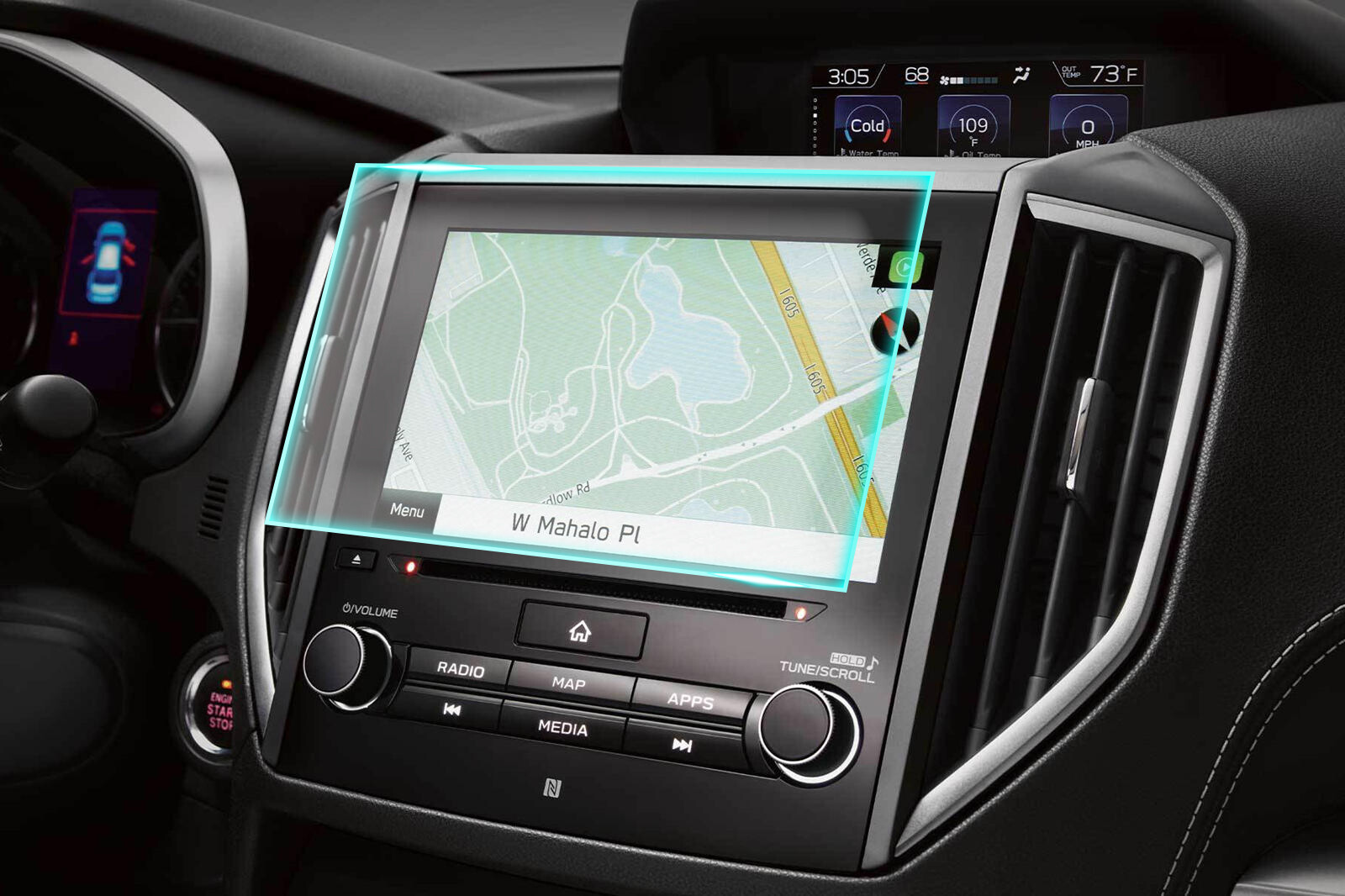 Crystal Clear Screen Protector for 2022 Subaru Impreza Vehicle Navigation