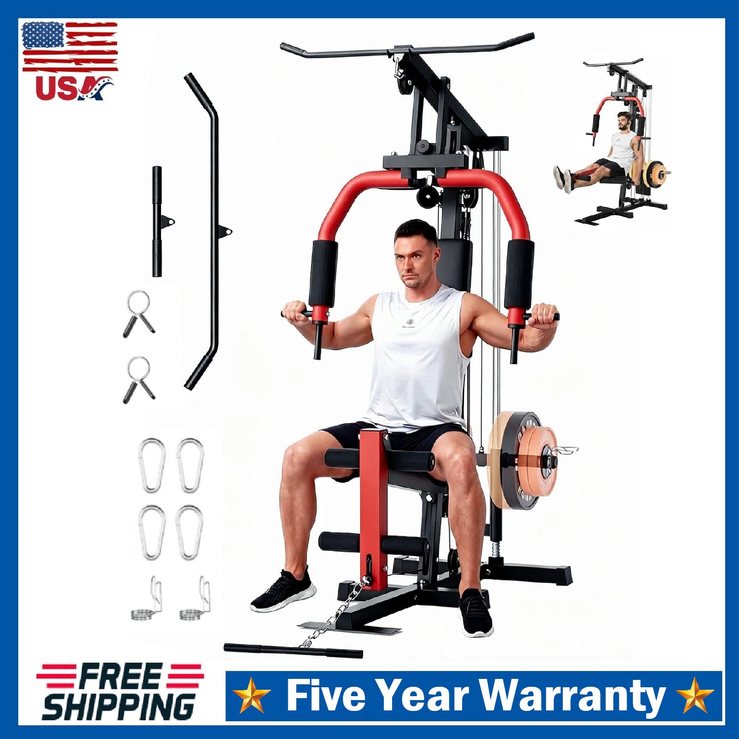 Home Gym Machine, Multifunctional Full Body Workout Equipment ,Home Gym Training