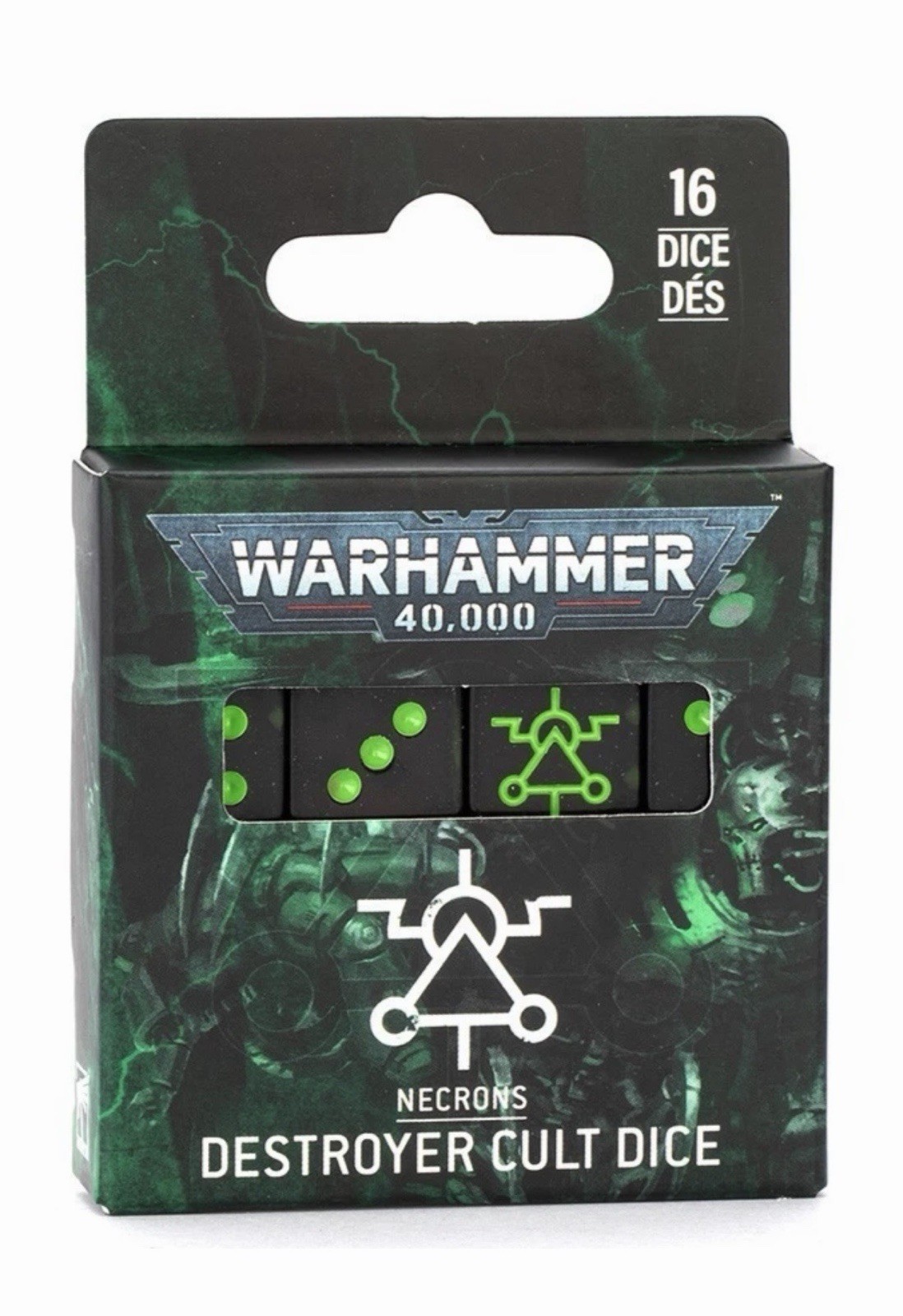 Warhammer 40k New Necron Destroyer Cult Dice Set 16 D6 Necrontyr Games Workshop