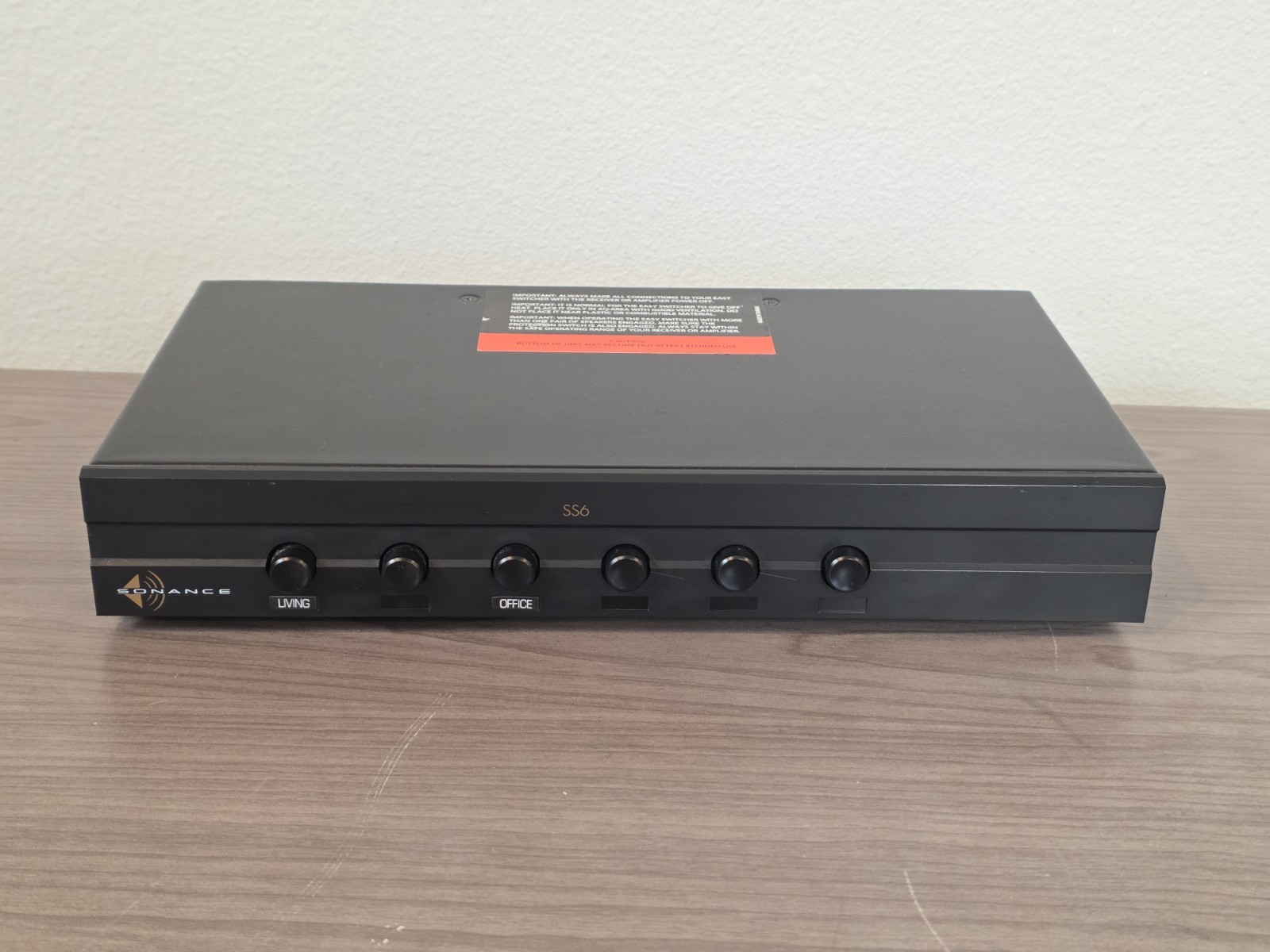 Sonance SS6 - 6 Pair Stereo Speaker Selector - TESTED