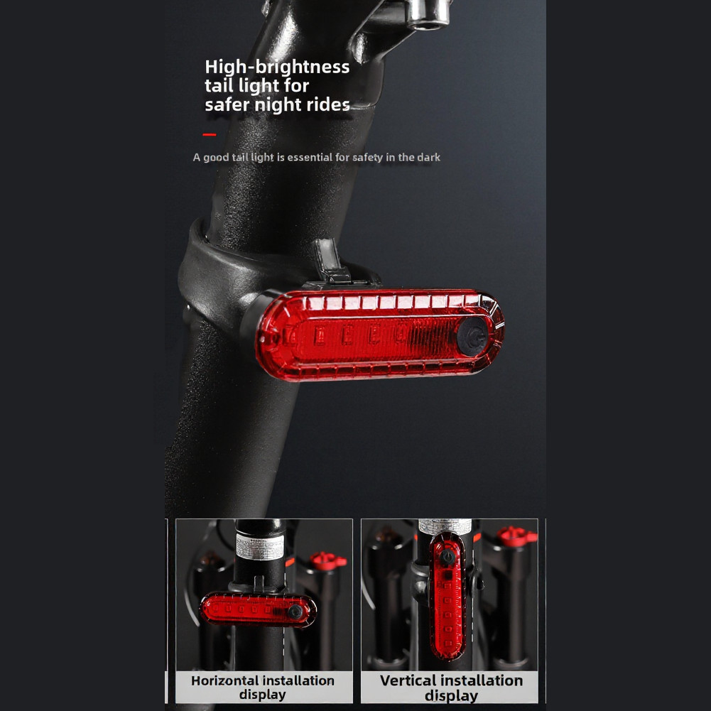 Rear Taillight for Bicycles USB Charging Built in Battery No Batteries Needed
