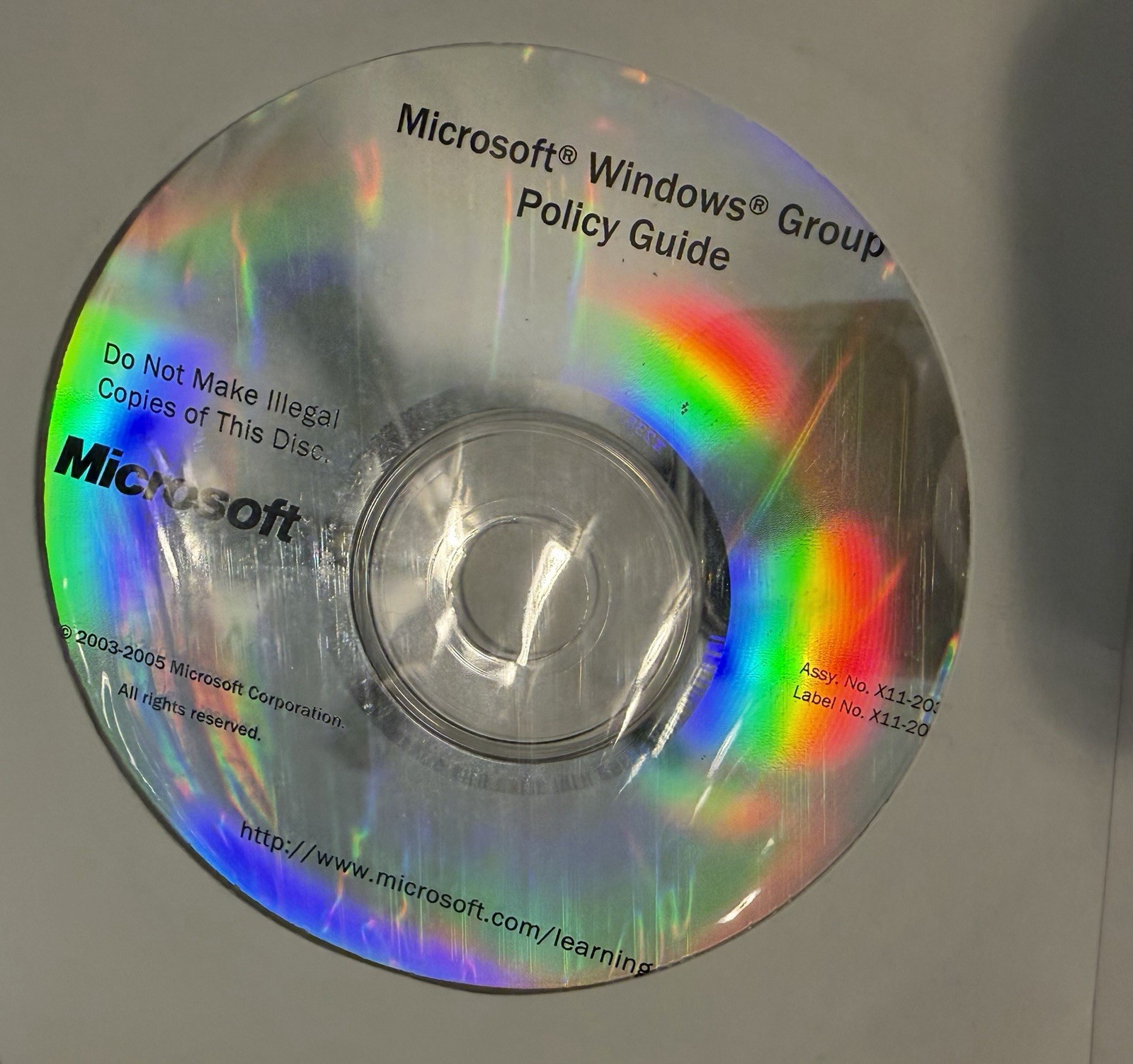 Microsoft® Windows® Group Policy Guide Paperback W/New CD Unopened Never Used