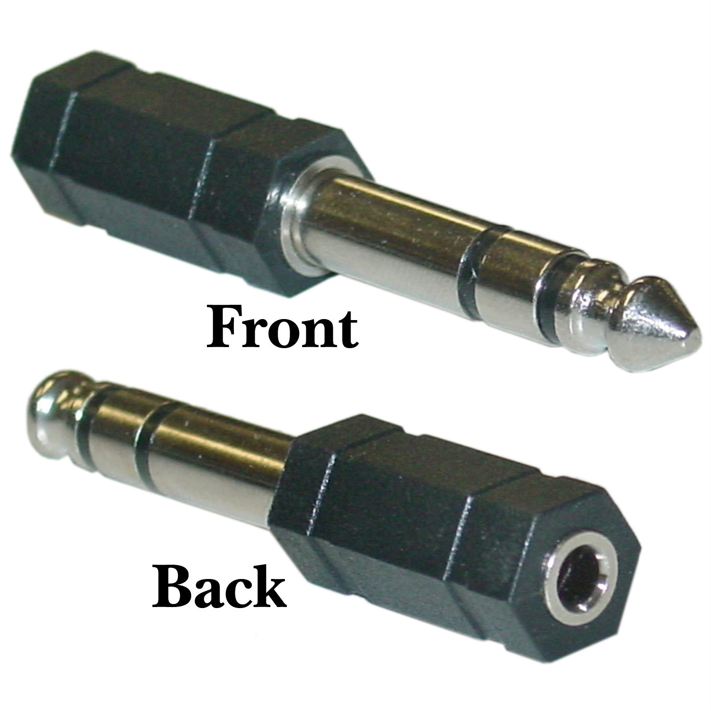 Stereo to stereo adapter 1/4 in Stereo Male / 3.5mm Stereo Female WC-30S1-14200